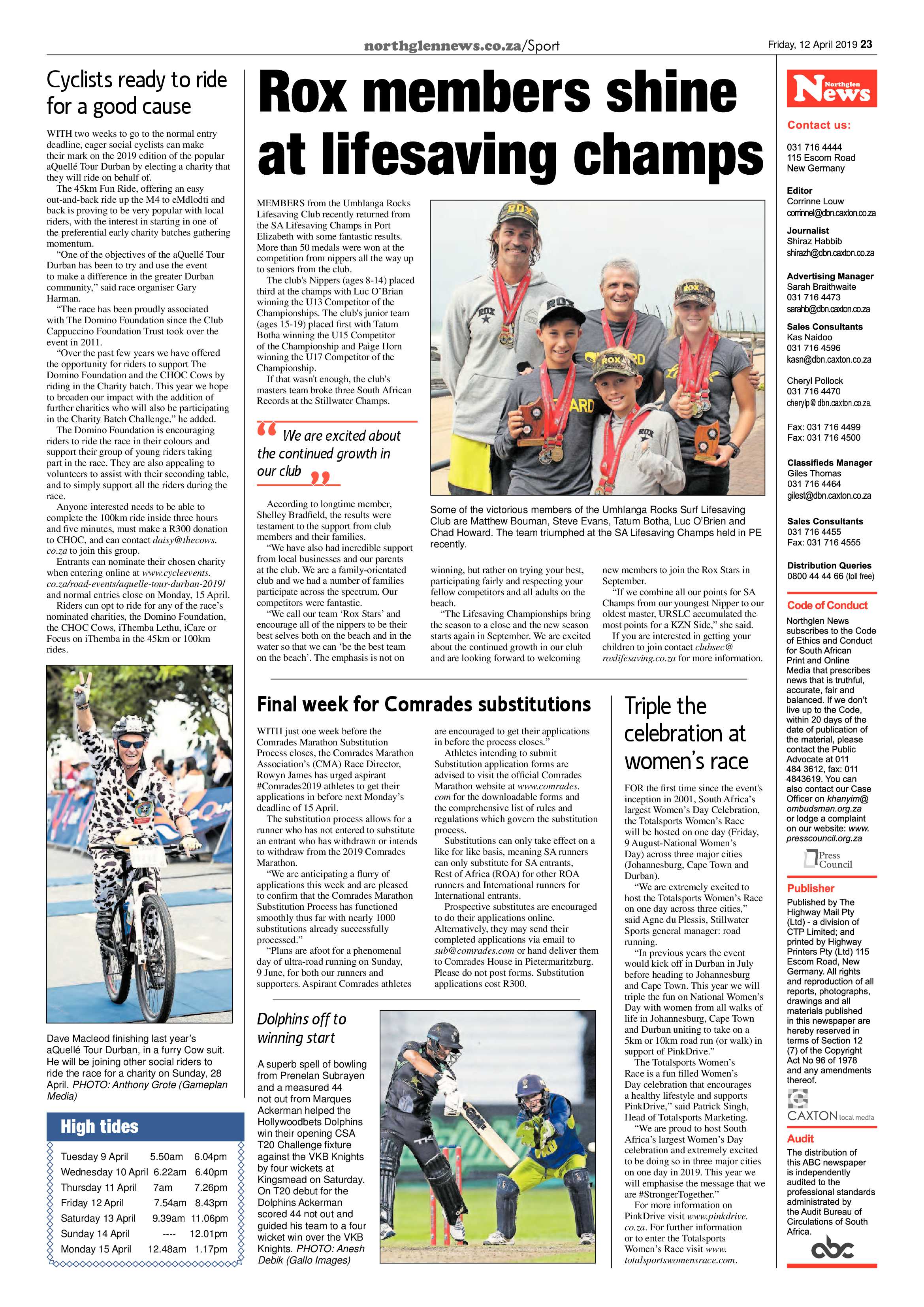 Northglen News 12 April 2019 page 23