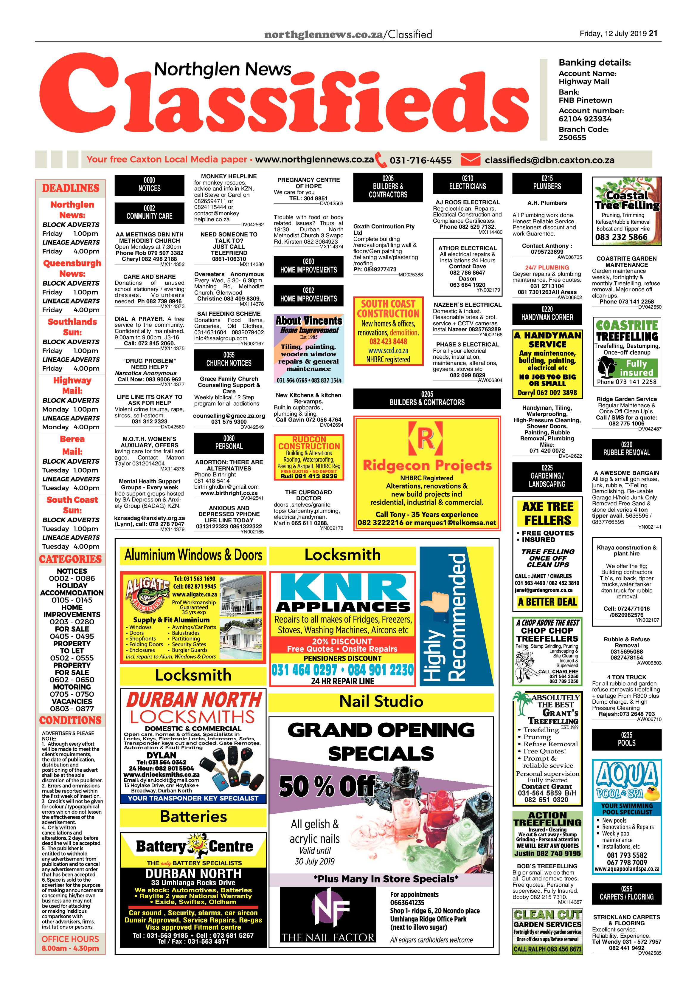 Northglen News 12 July 2019 page 21