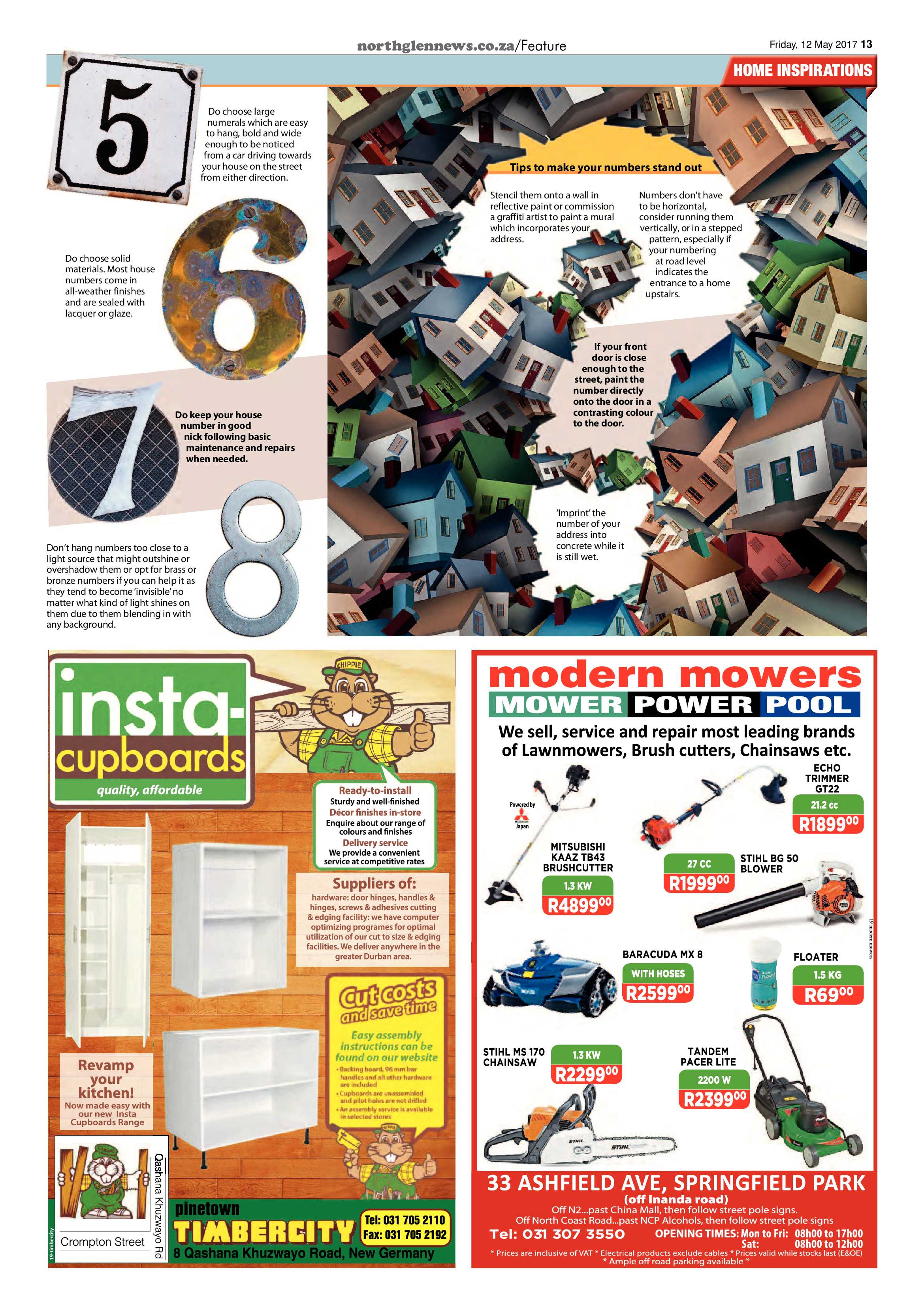 Northglen News 12 May 2017 page 13