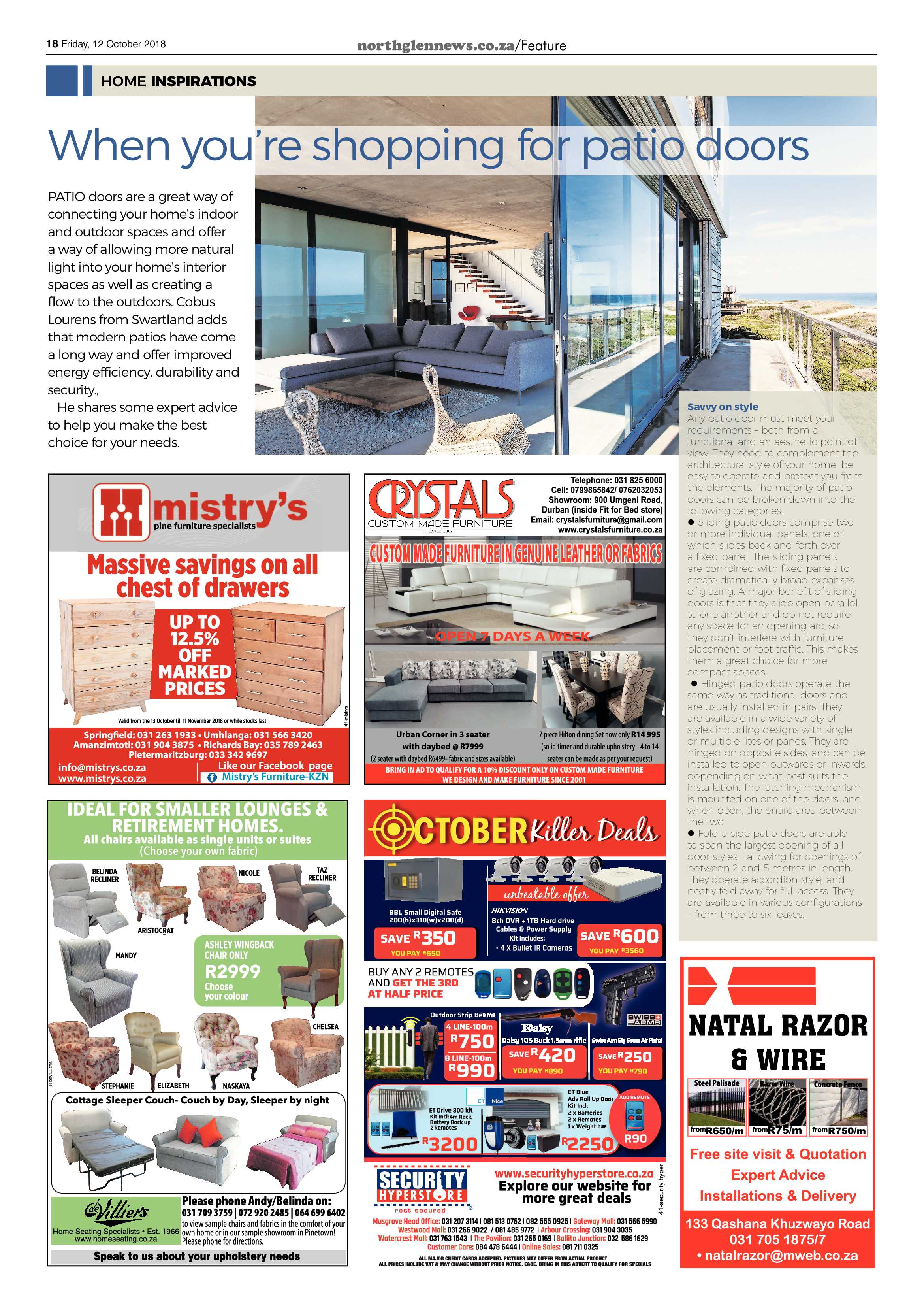 Northglen News 12 October 2018 page 18