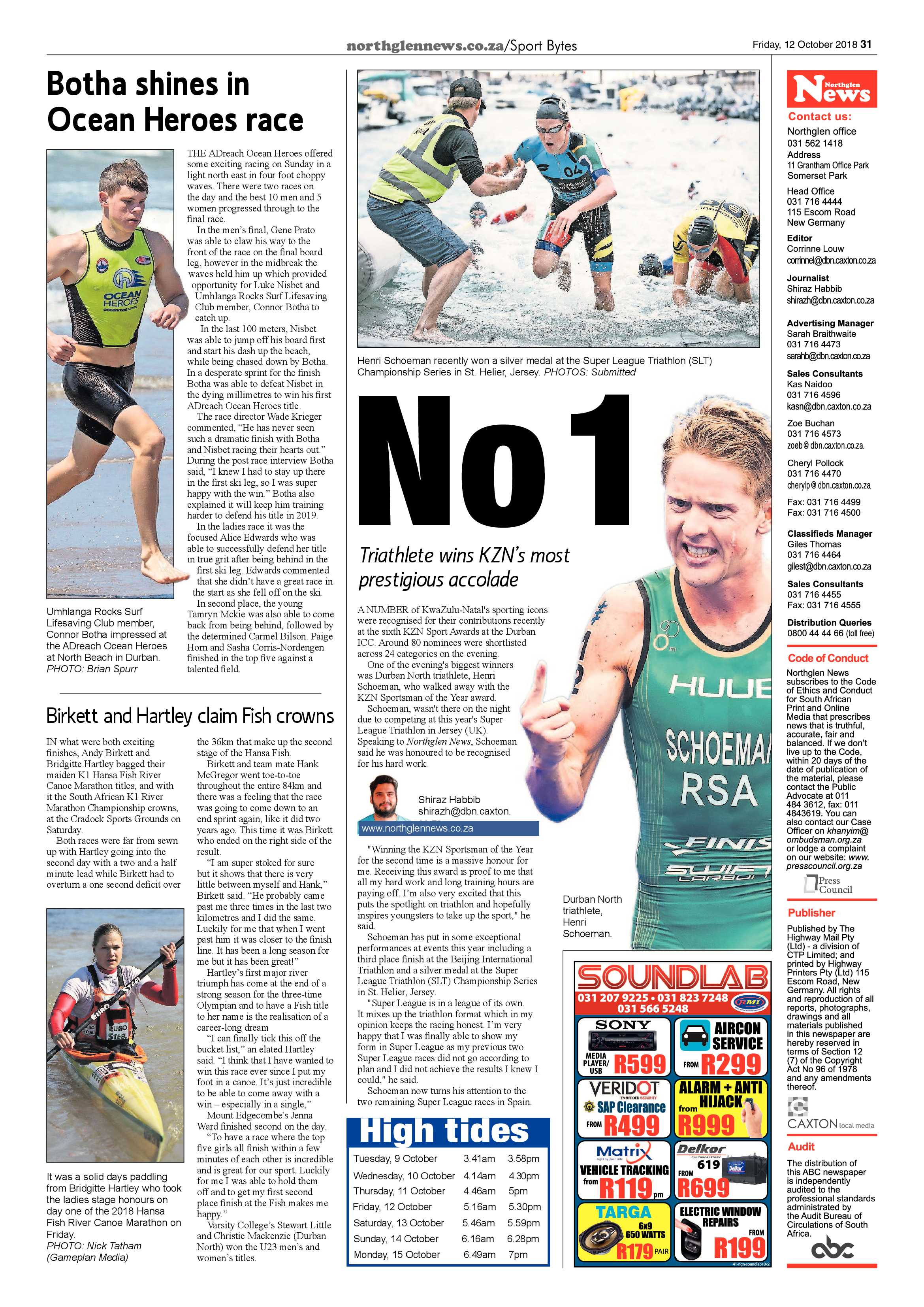 Northglen News 12 October 2018 page 31