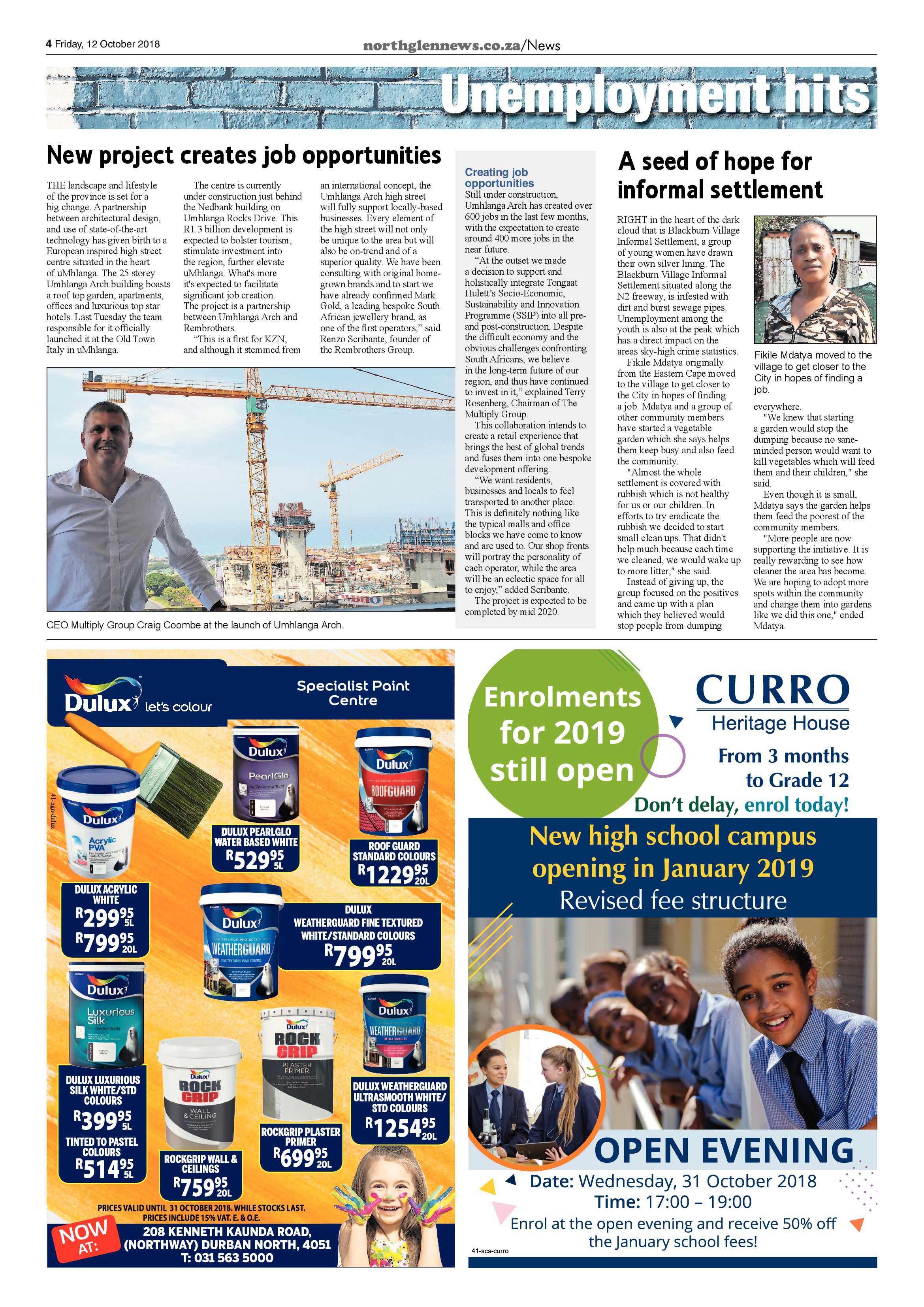 Northglen News 12 October 2018 page 4