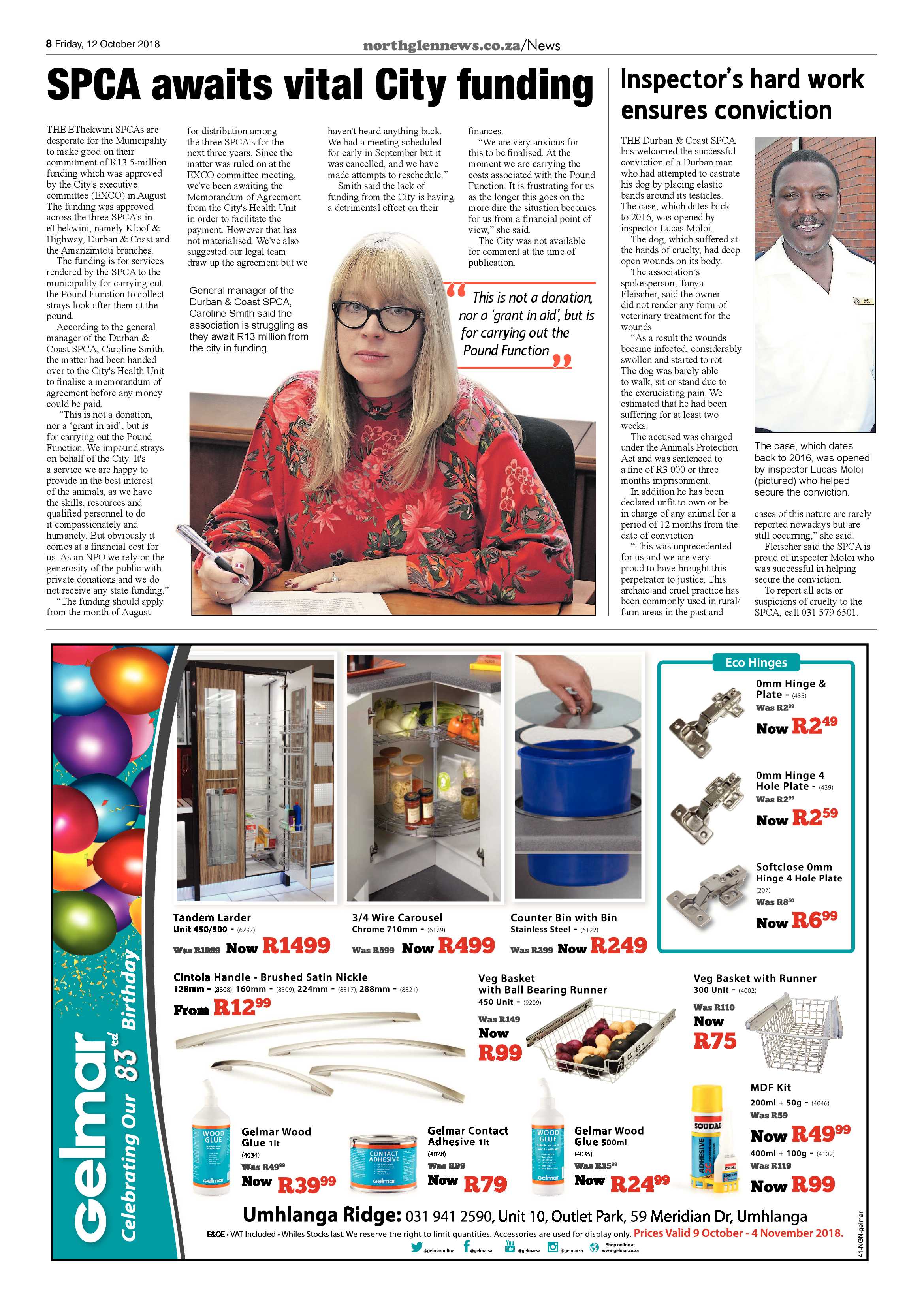 Northglen News 12 October 2018 page 8