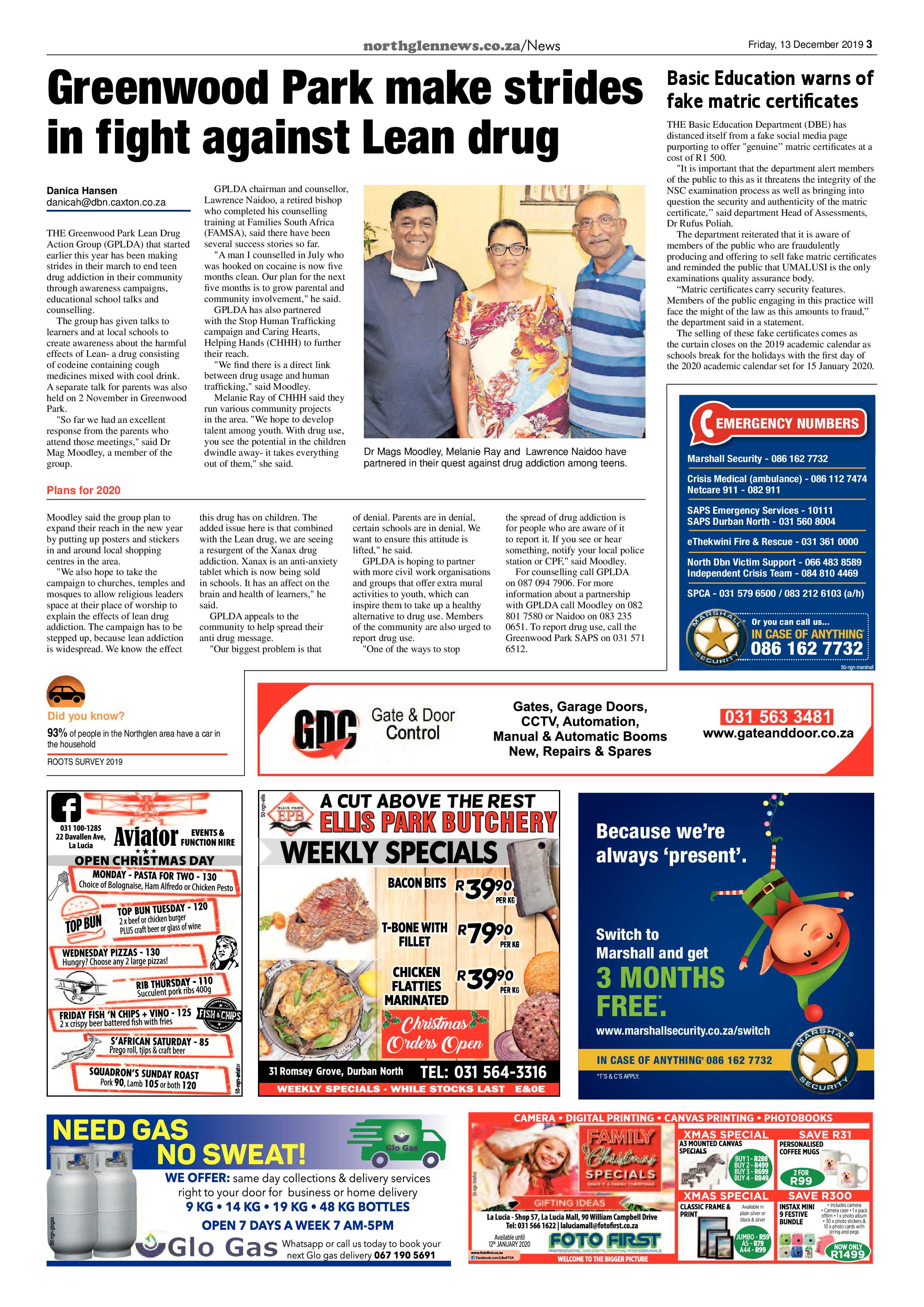 Northglen News 13 December 2019 page 3