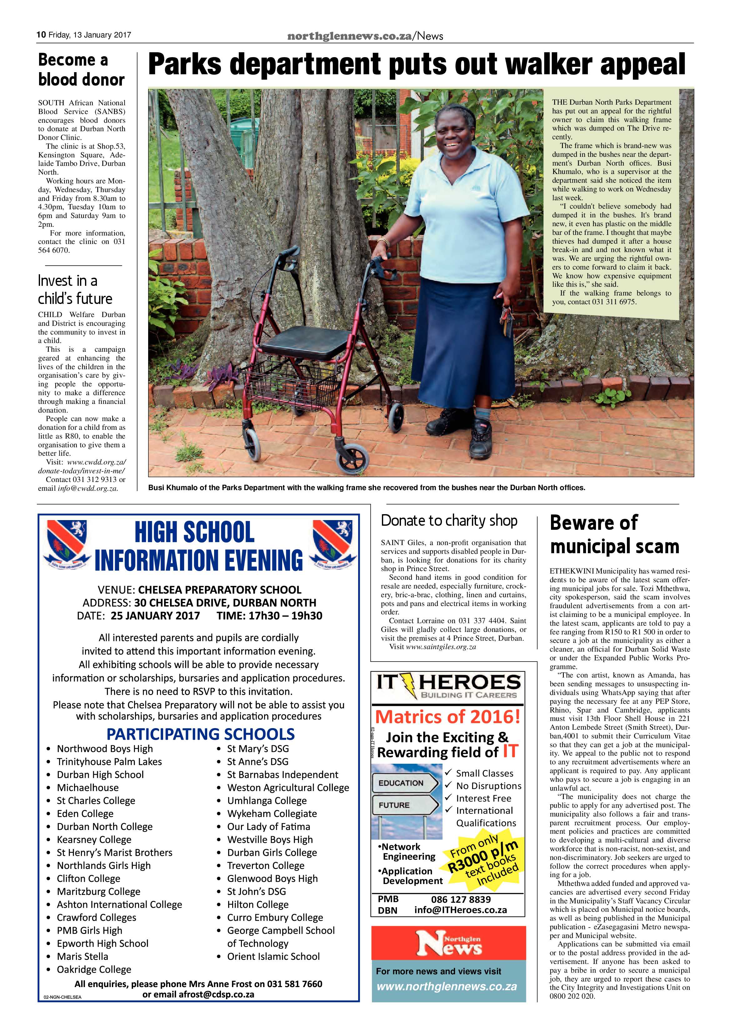 Northglen News 13 January 2017 page 10