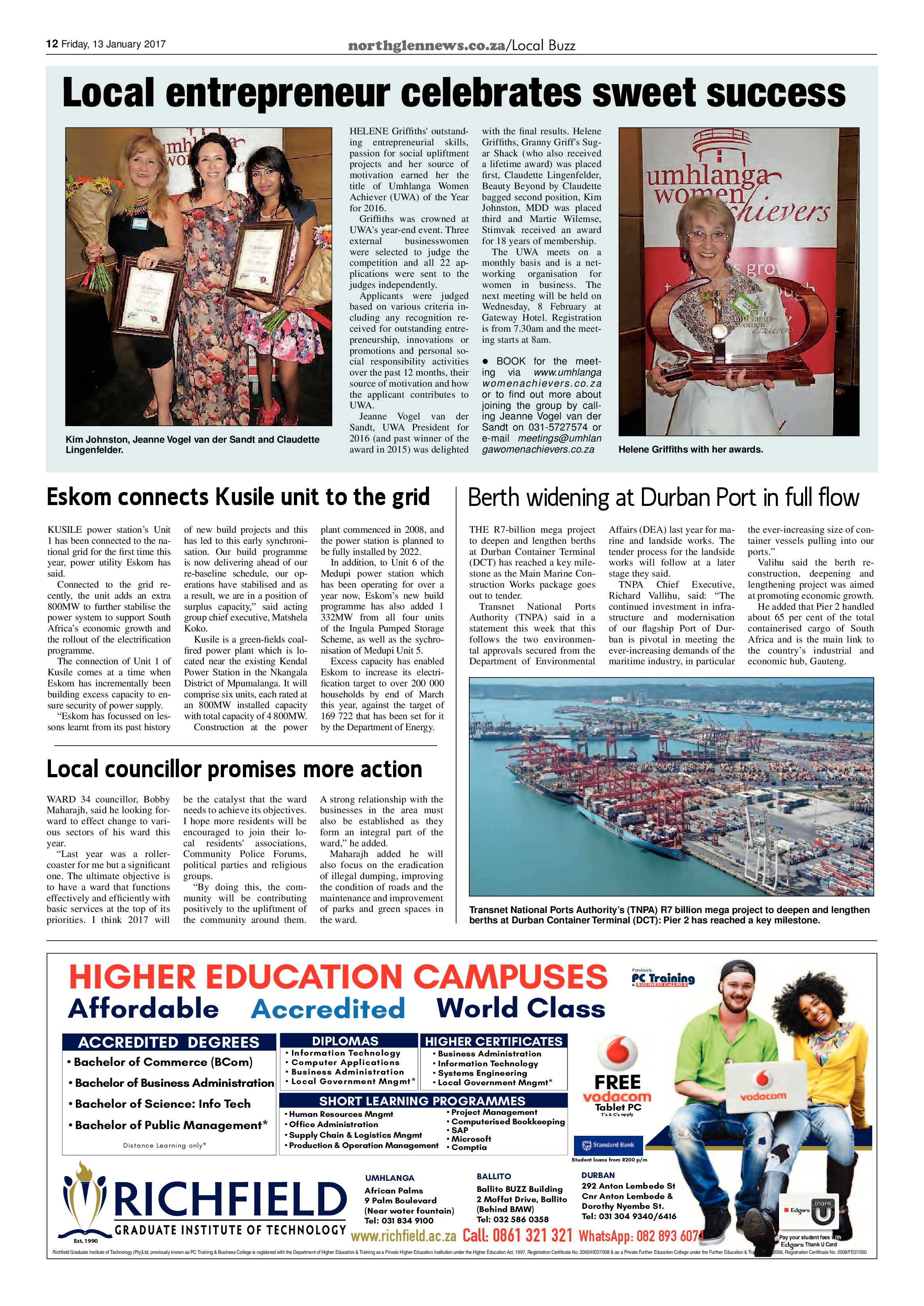 Northglen News 13 January 2017 page 12