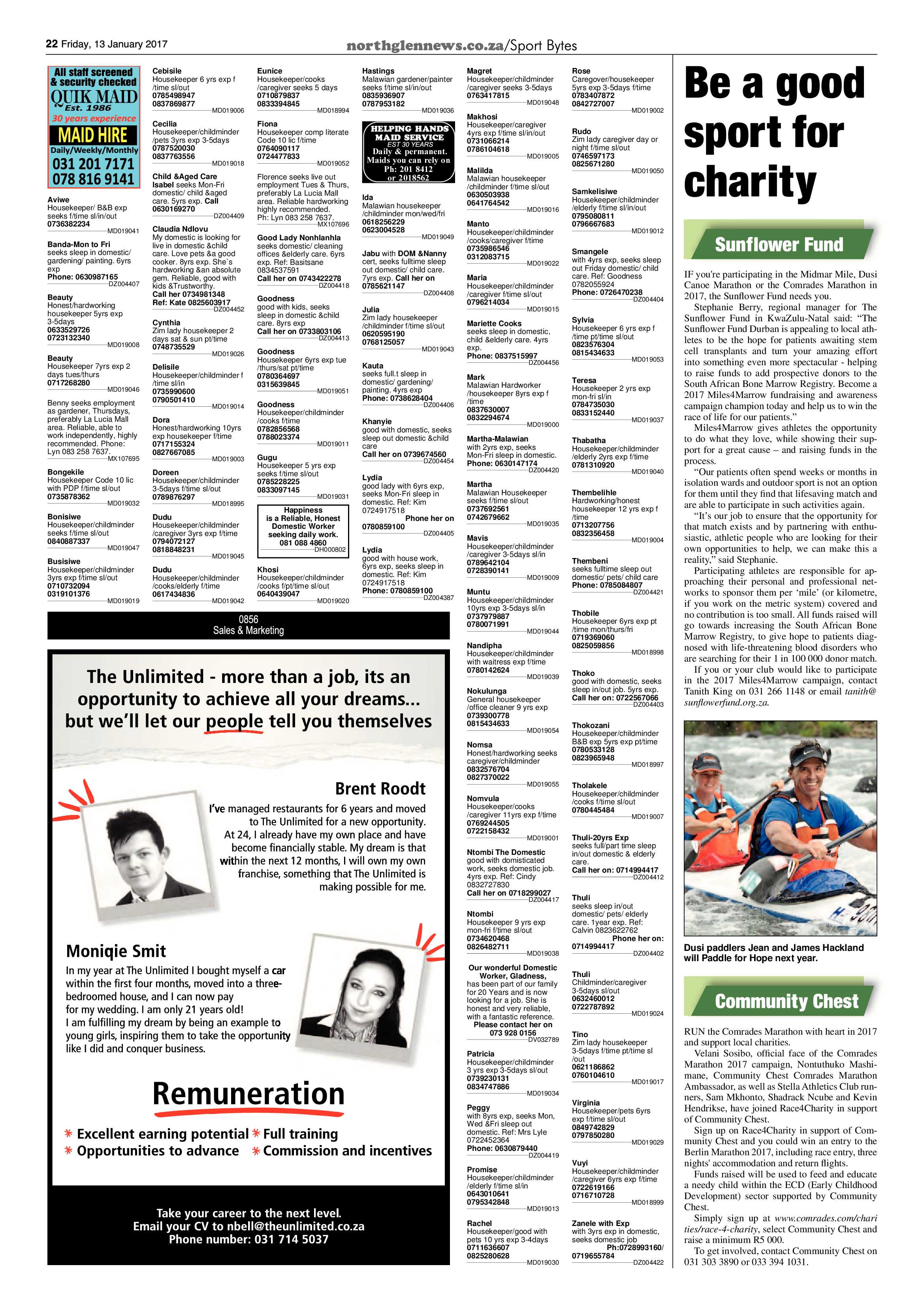 Northglen News 13 January 2017 page 22