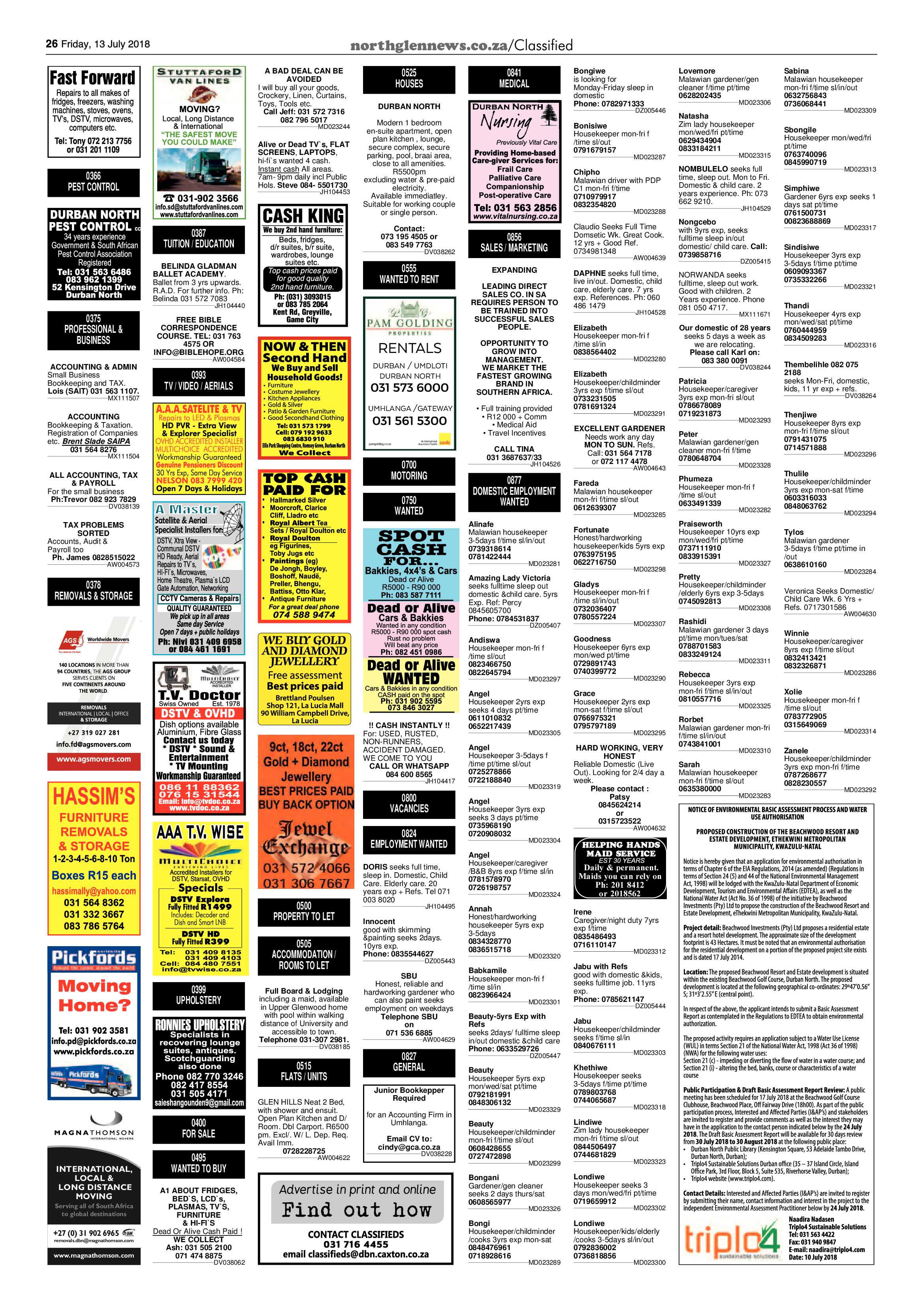 Northglen News 13 July 2018 page 26