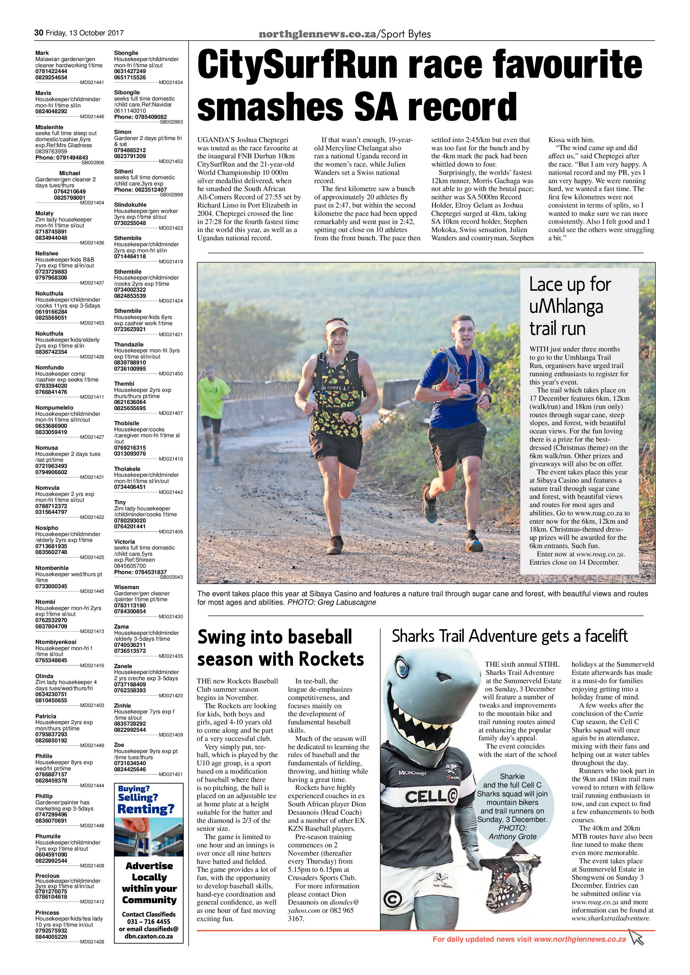 Northglen News 13 October 2017 page 30