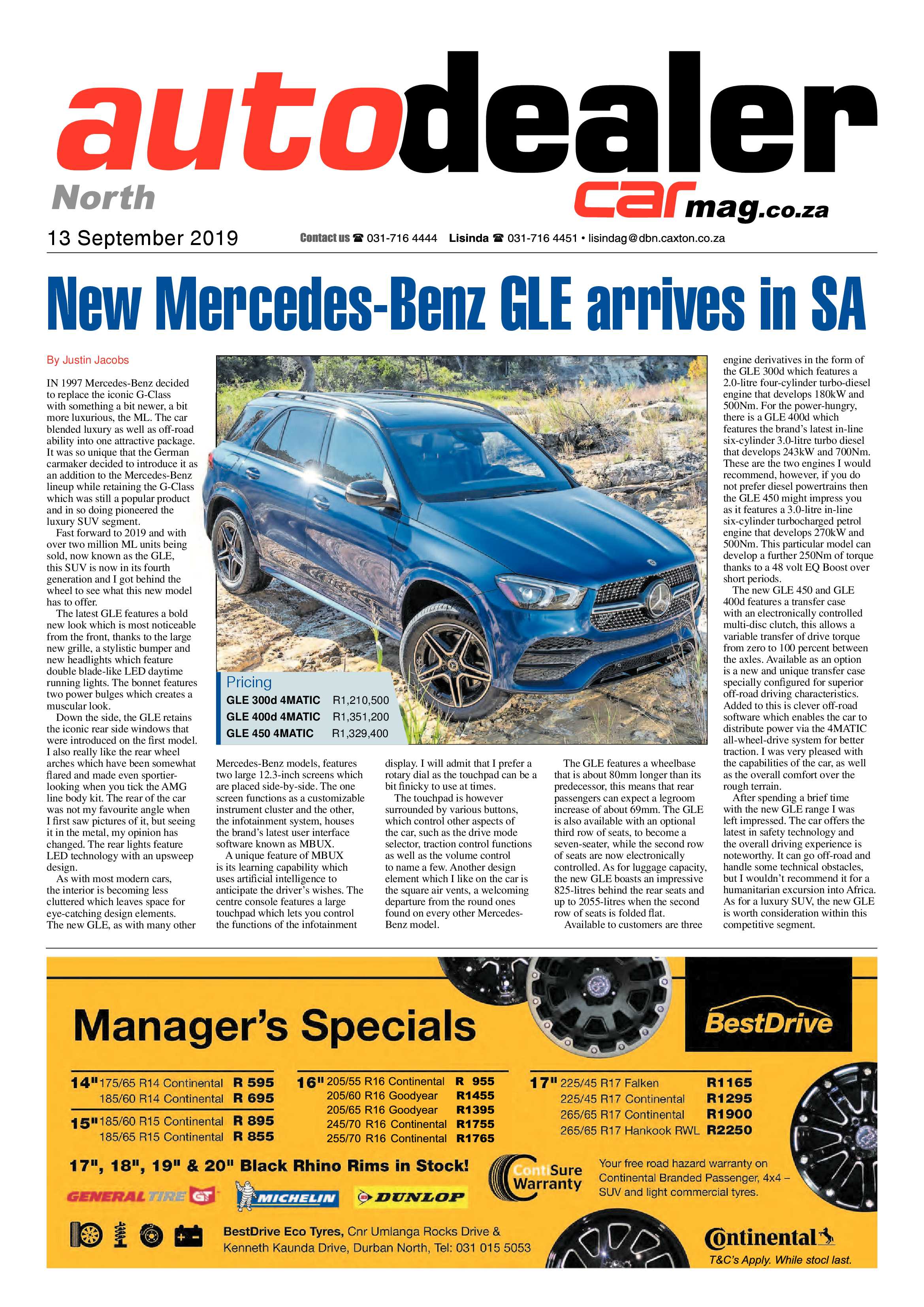 Northglen News 13 September 2019 page 19