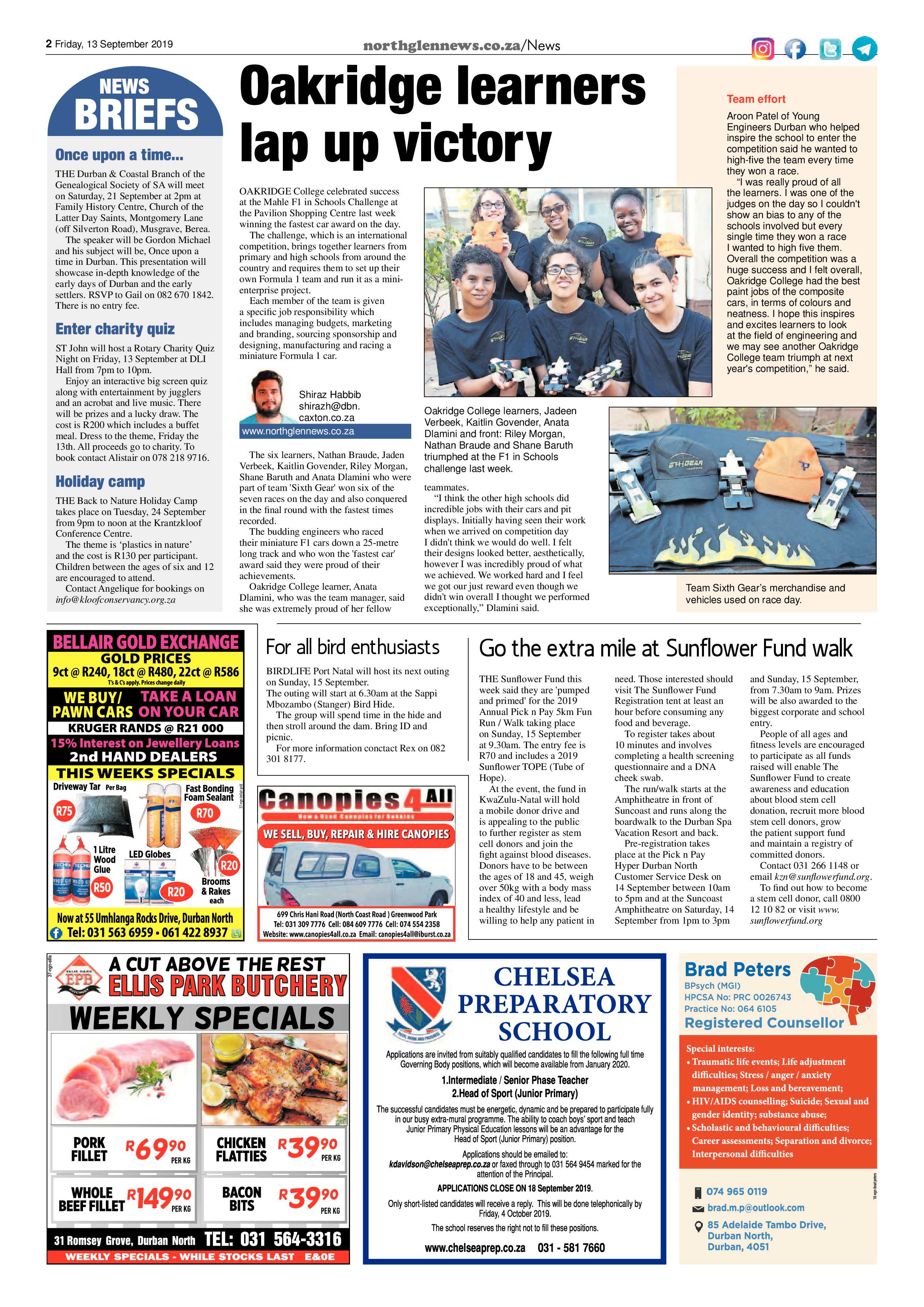 Northglen News 13 September 2019 page 2