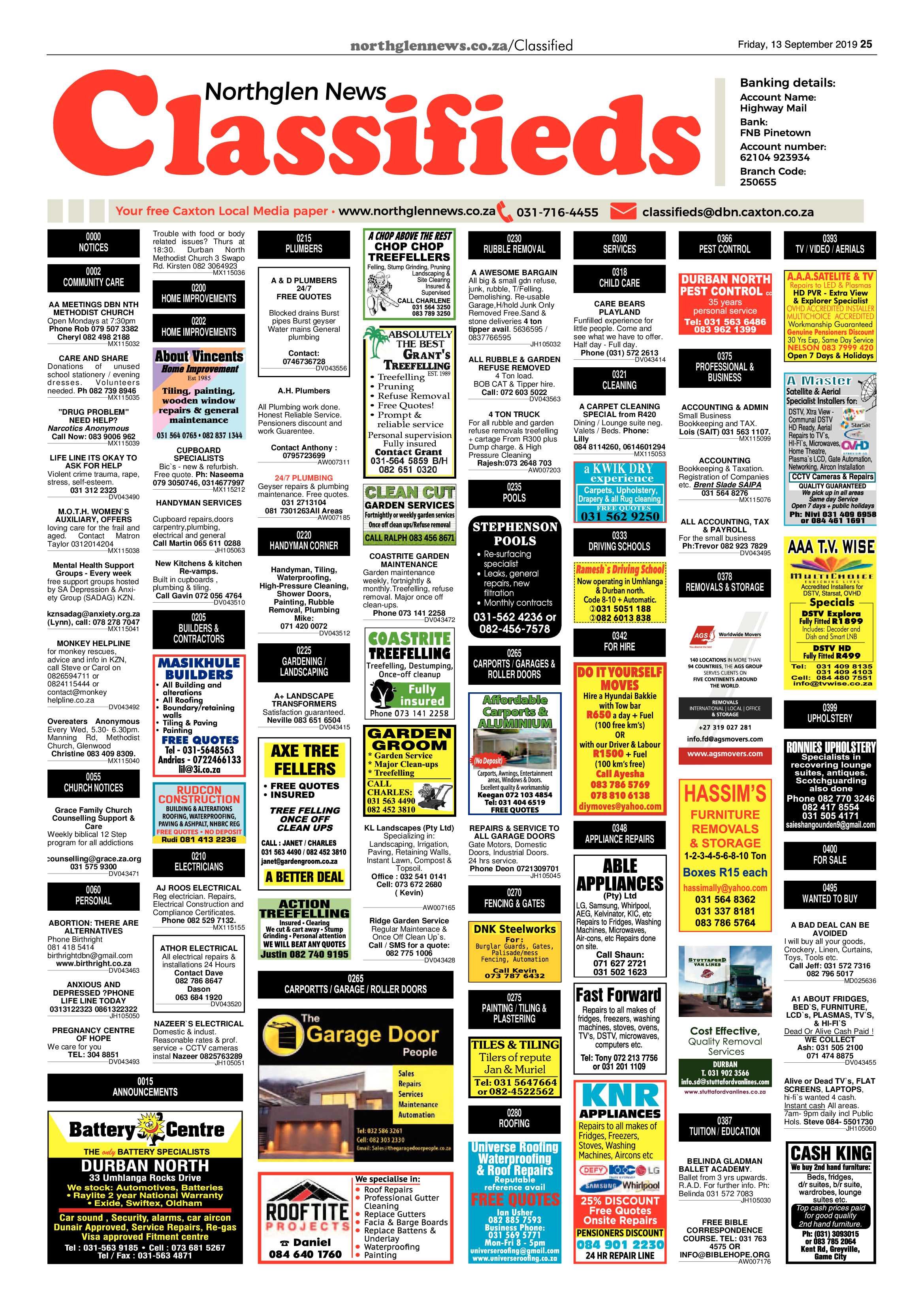 Northglen News 13 September 2019 page 25
