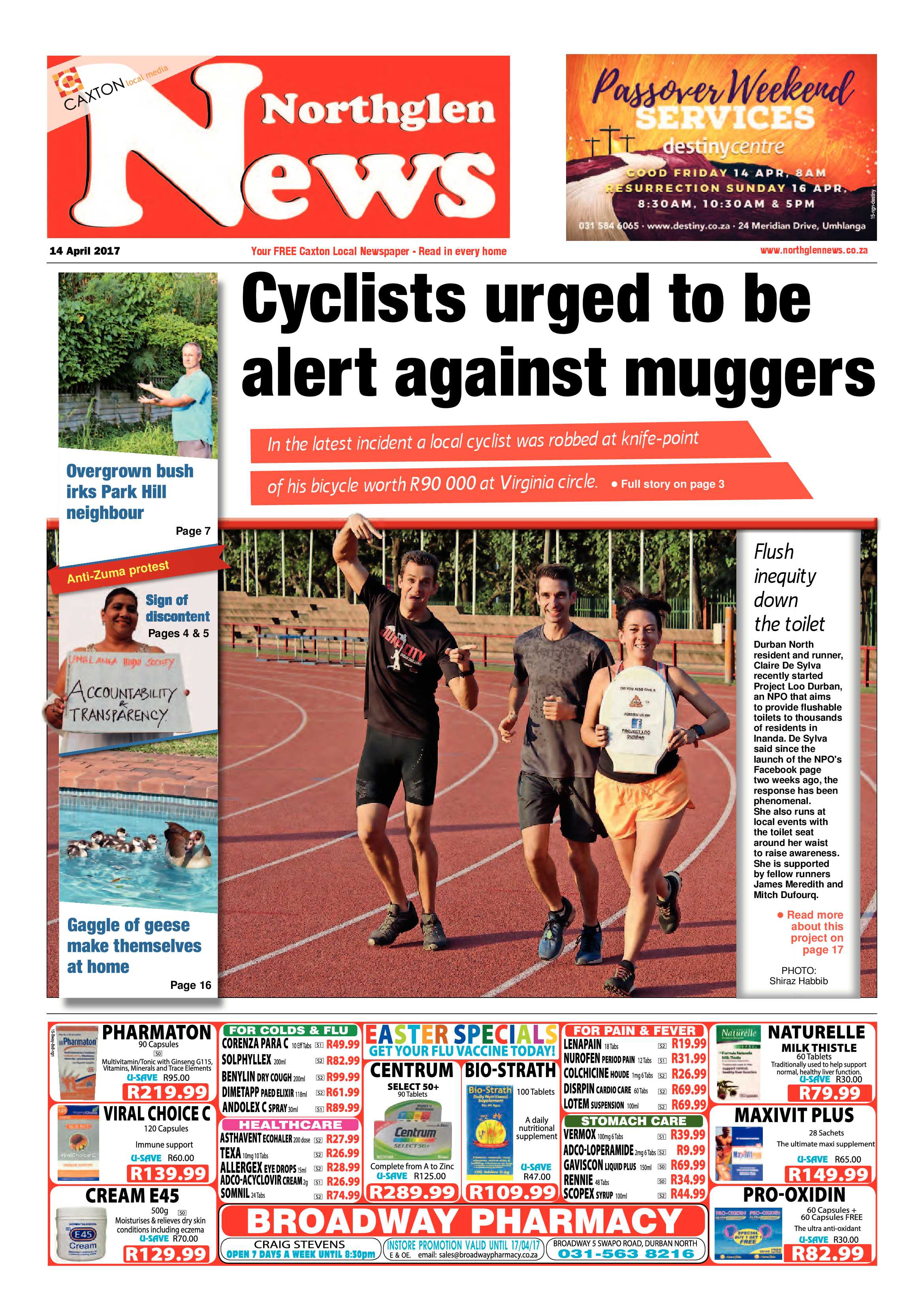 Northglen News 14 April 2017 page 1