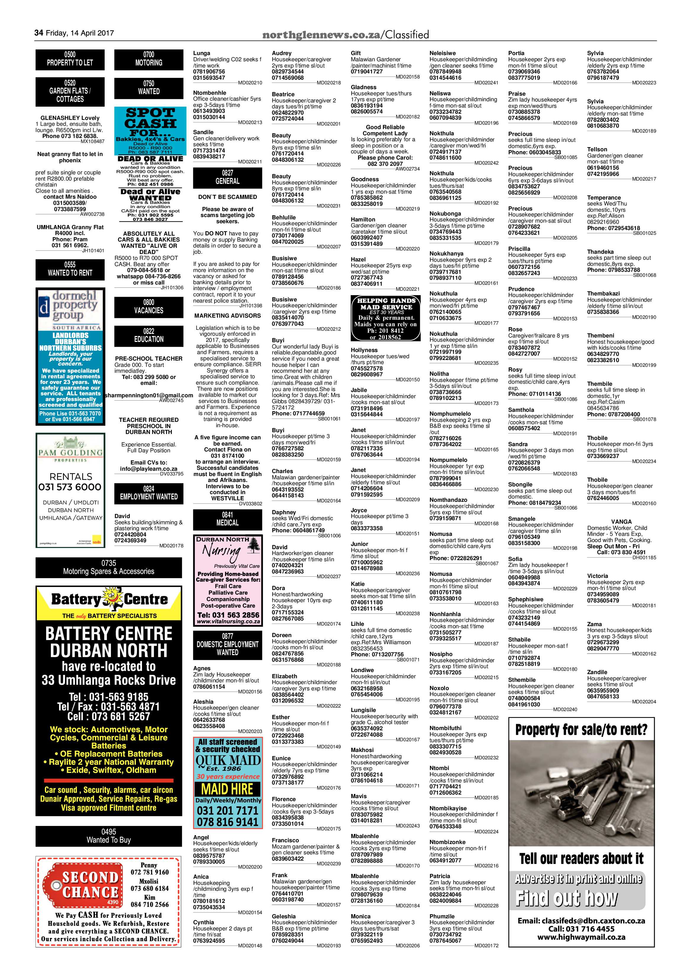 Northglen News 14 April 2017 page 34