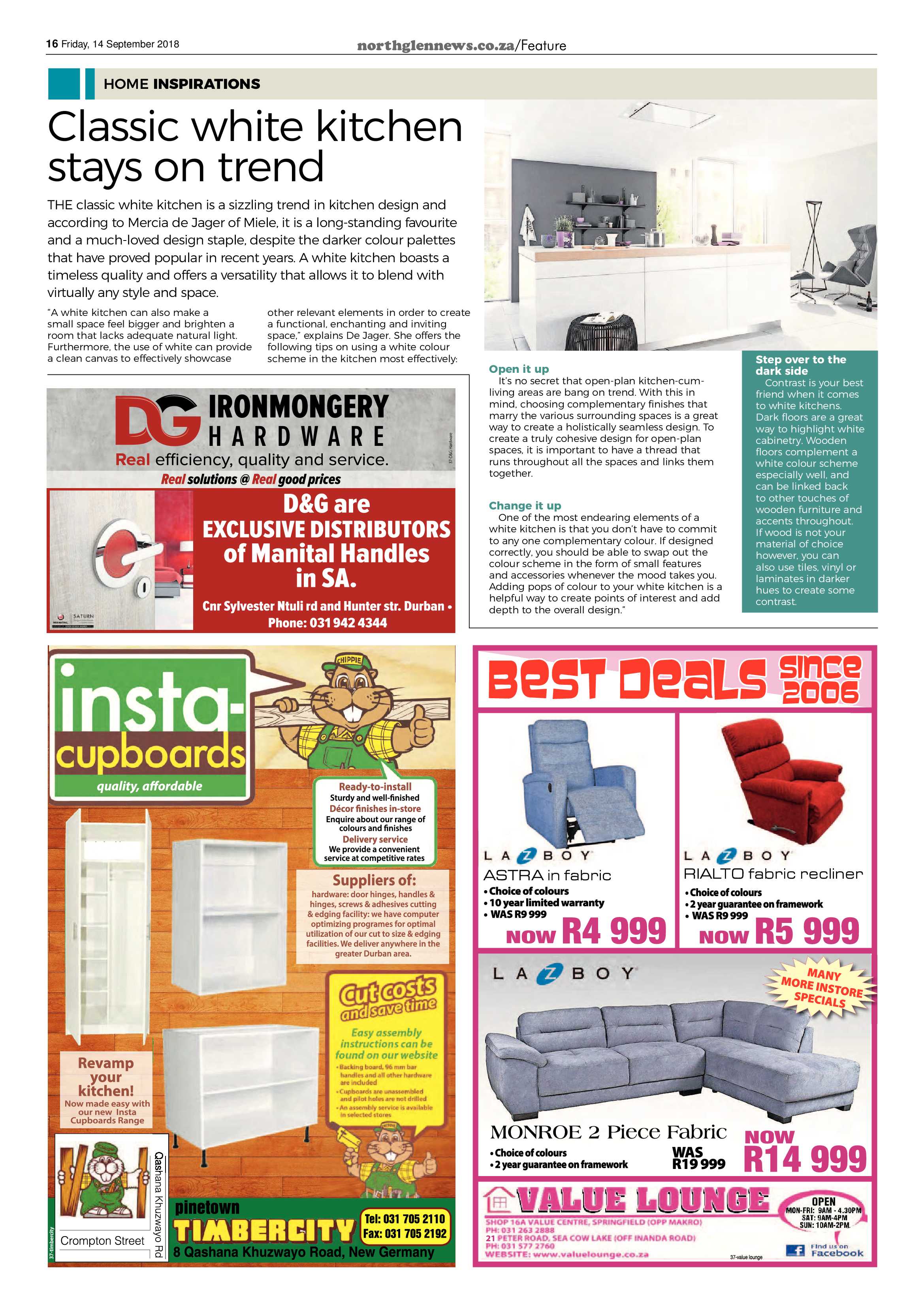 Northglen News 14 September 2018 page 16