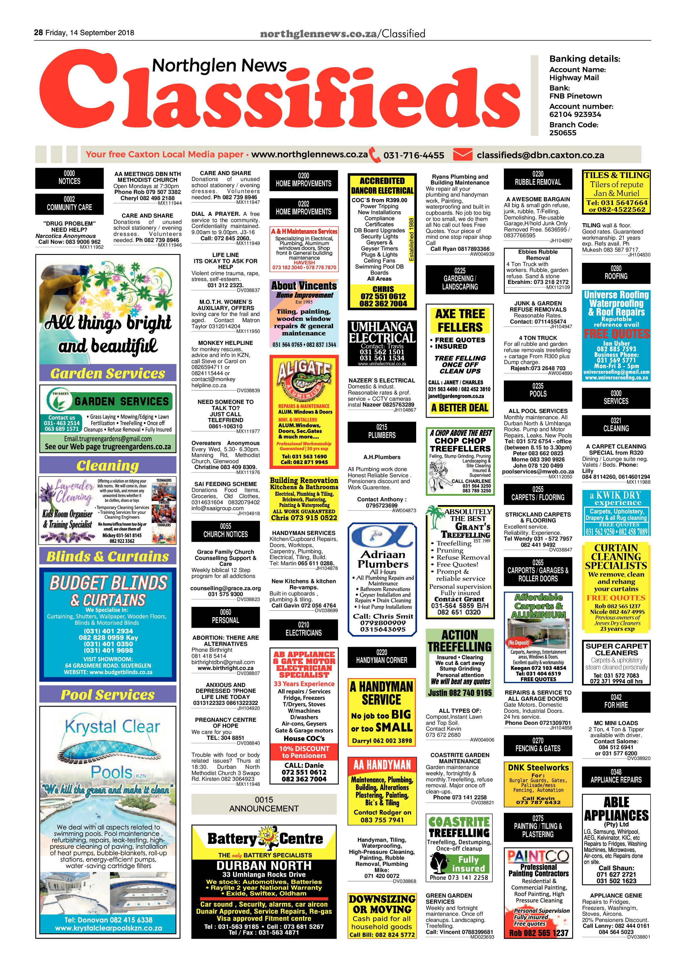 Northglen News 14 September 2018 page 28