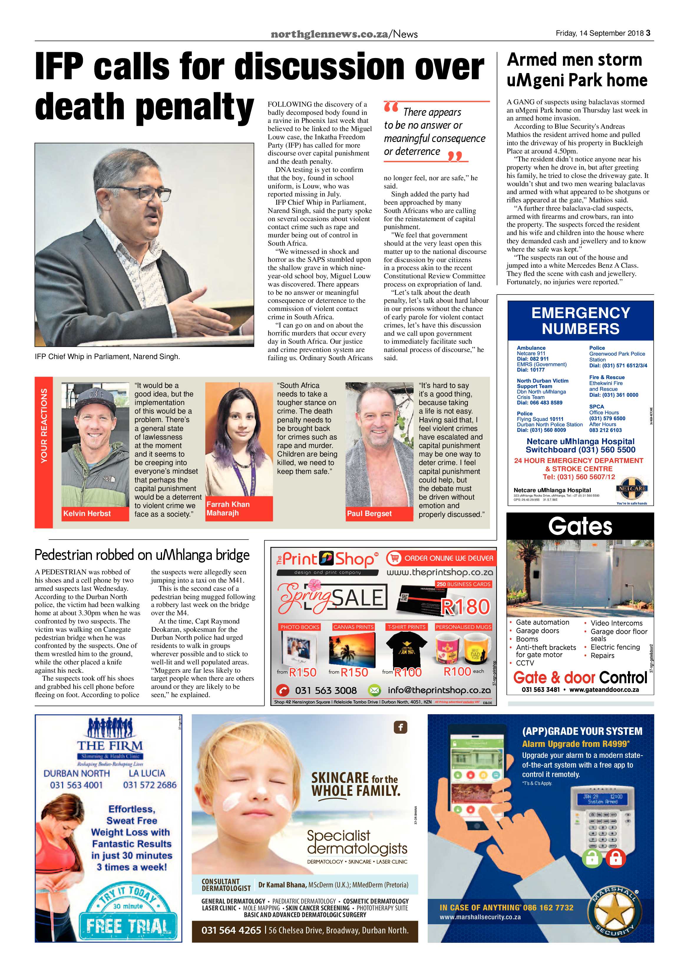 Northglen News 14 September 2018 page 3