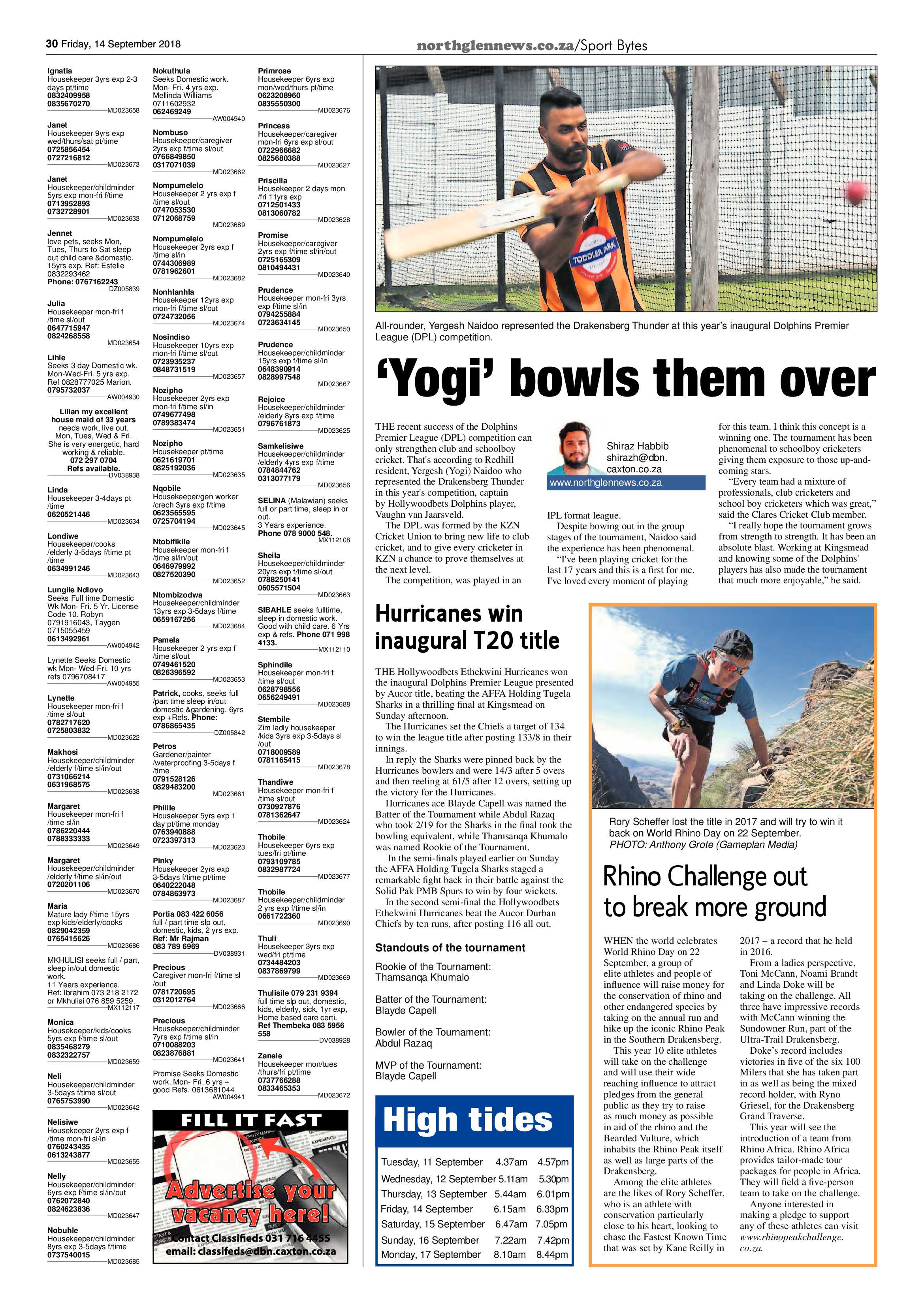 Northglen News 14 September 2018 page 30