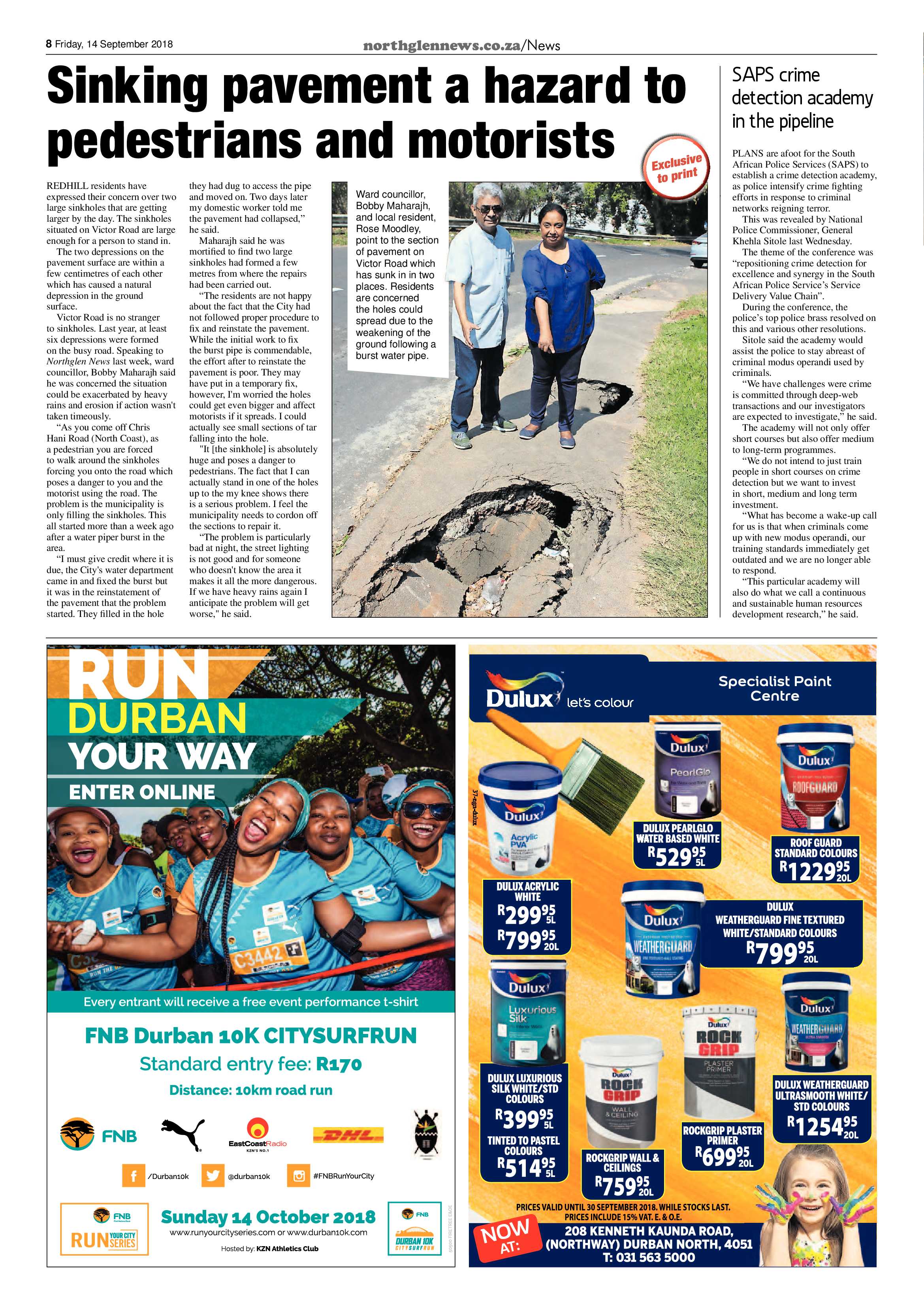 Northglen News 14 September 2018 page 8