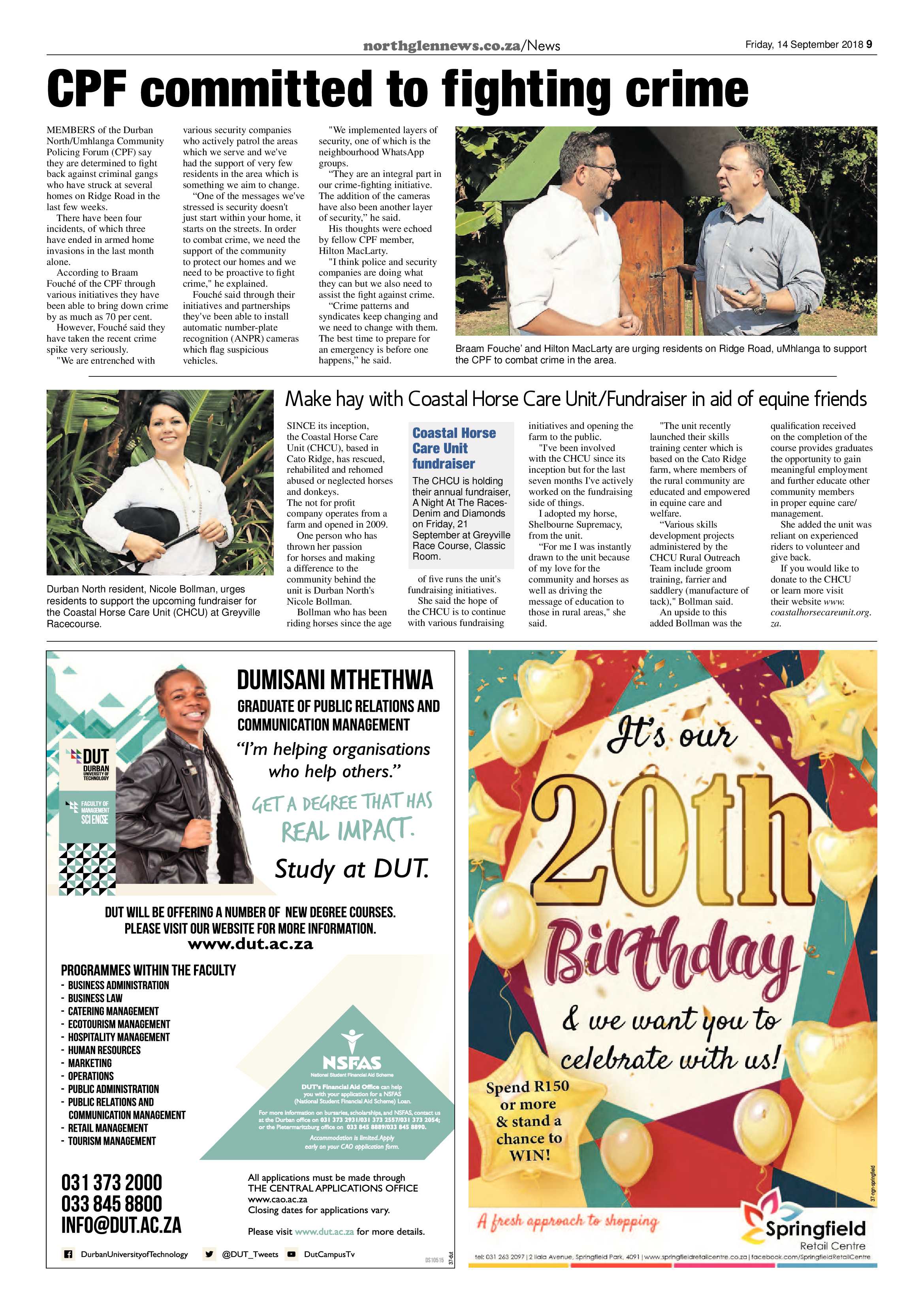 Northglen News 14 September 2018 page 9