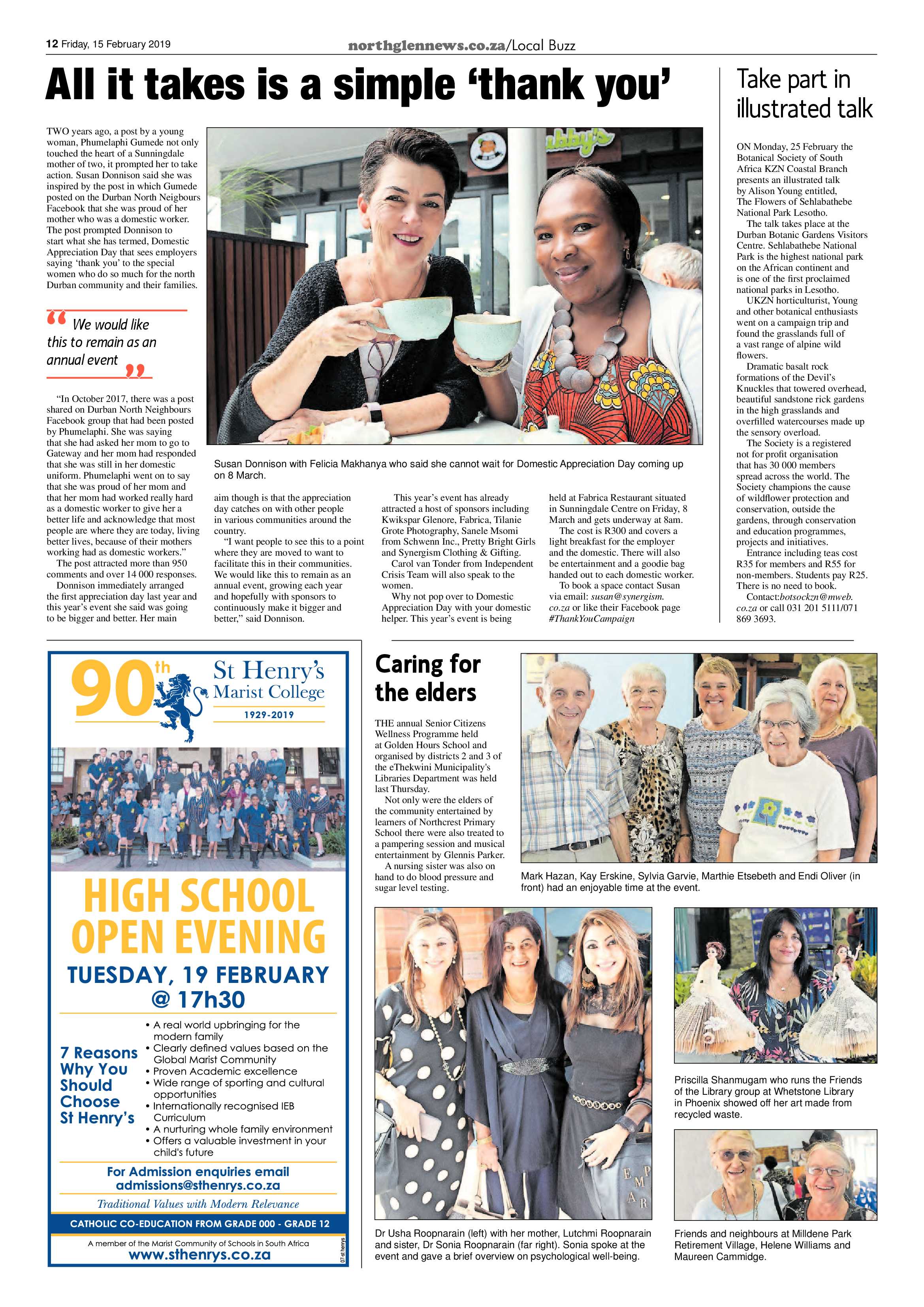 Northglen News 15 February 2019 page 12