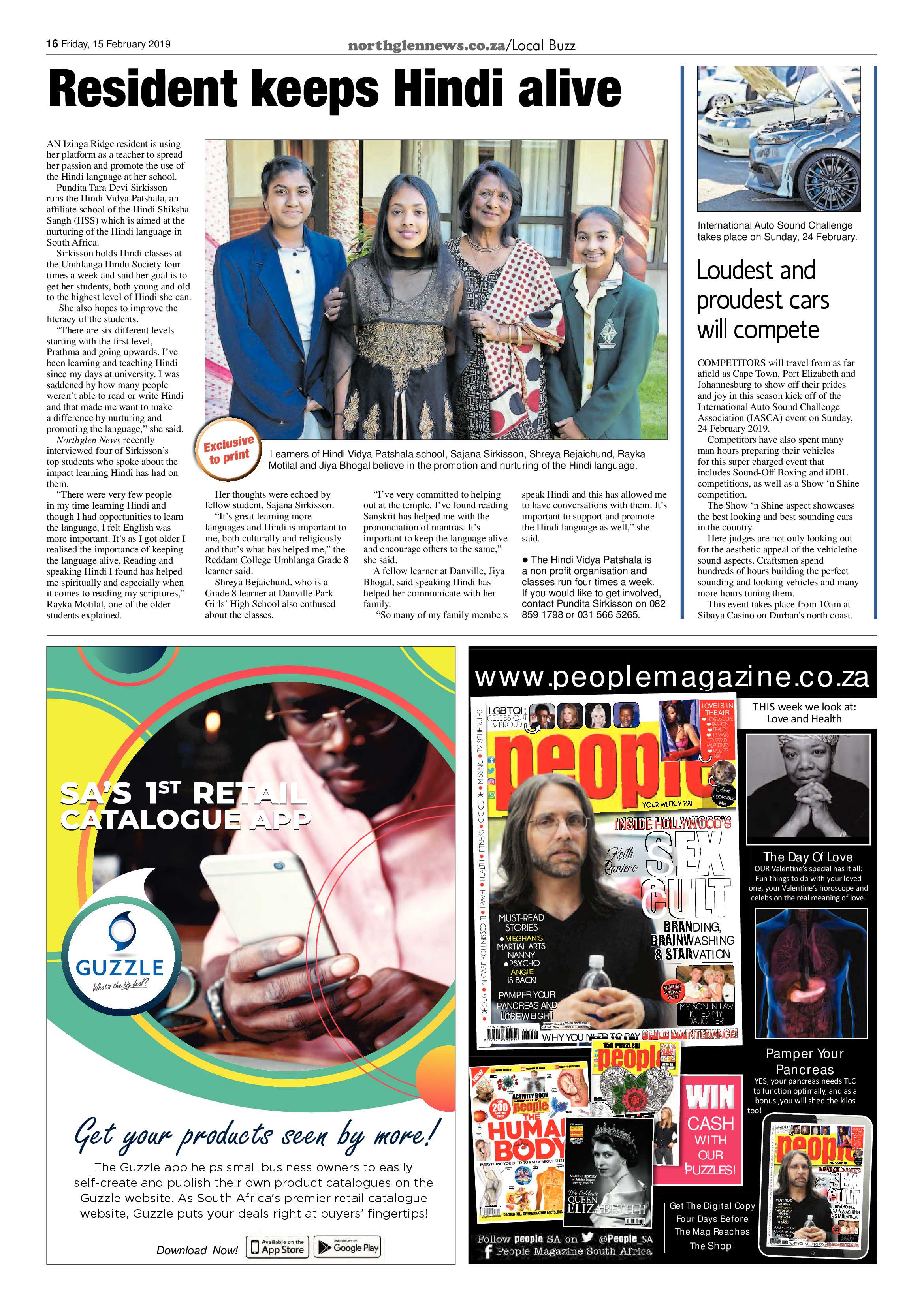Northglen News 15 February 2019 page 16