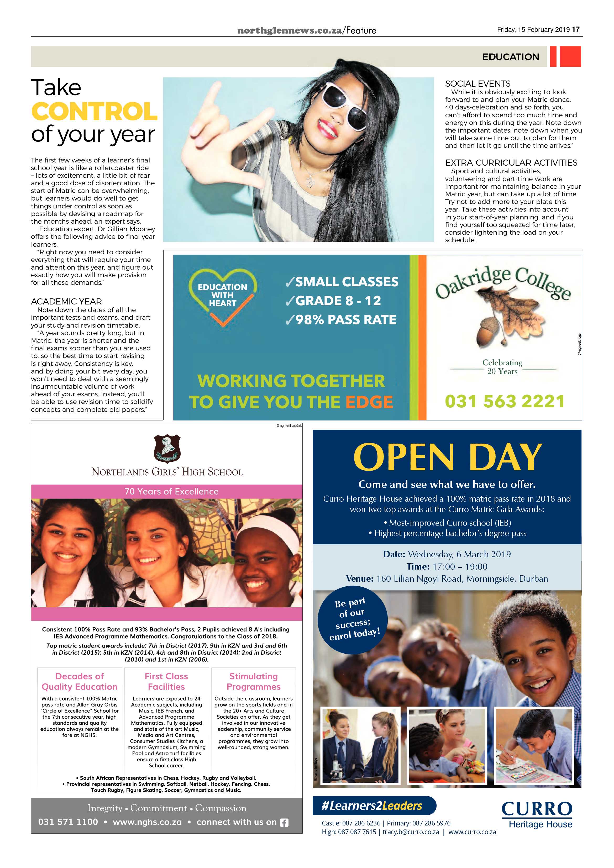 Northglen News 15 February 2019 page 17