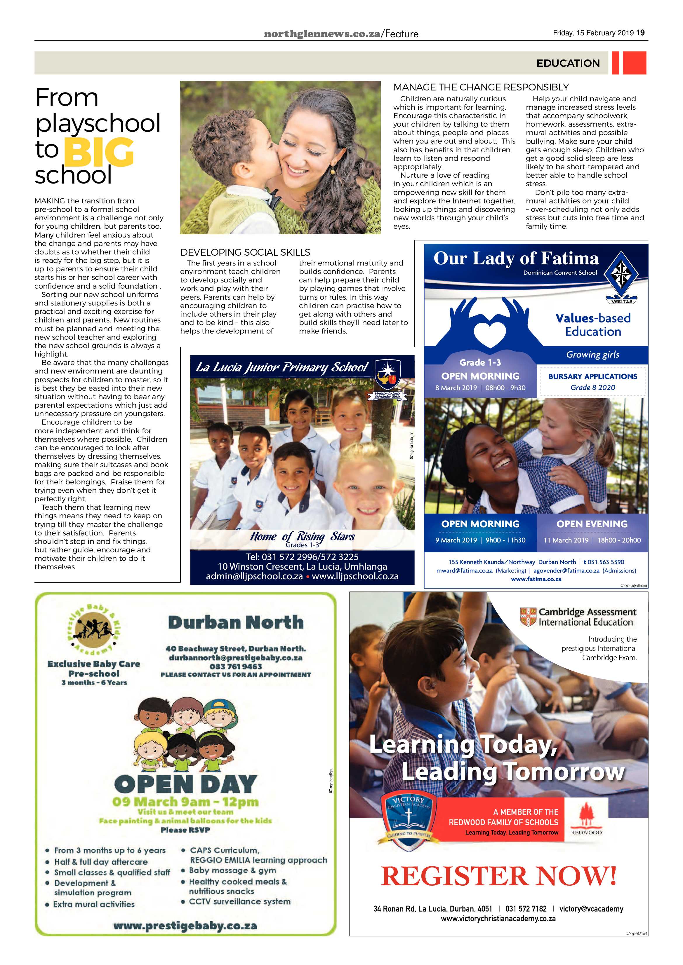 Northglen News 15 February 2019 page 19