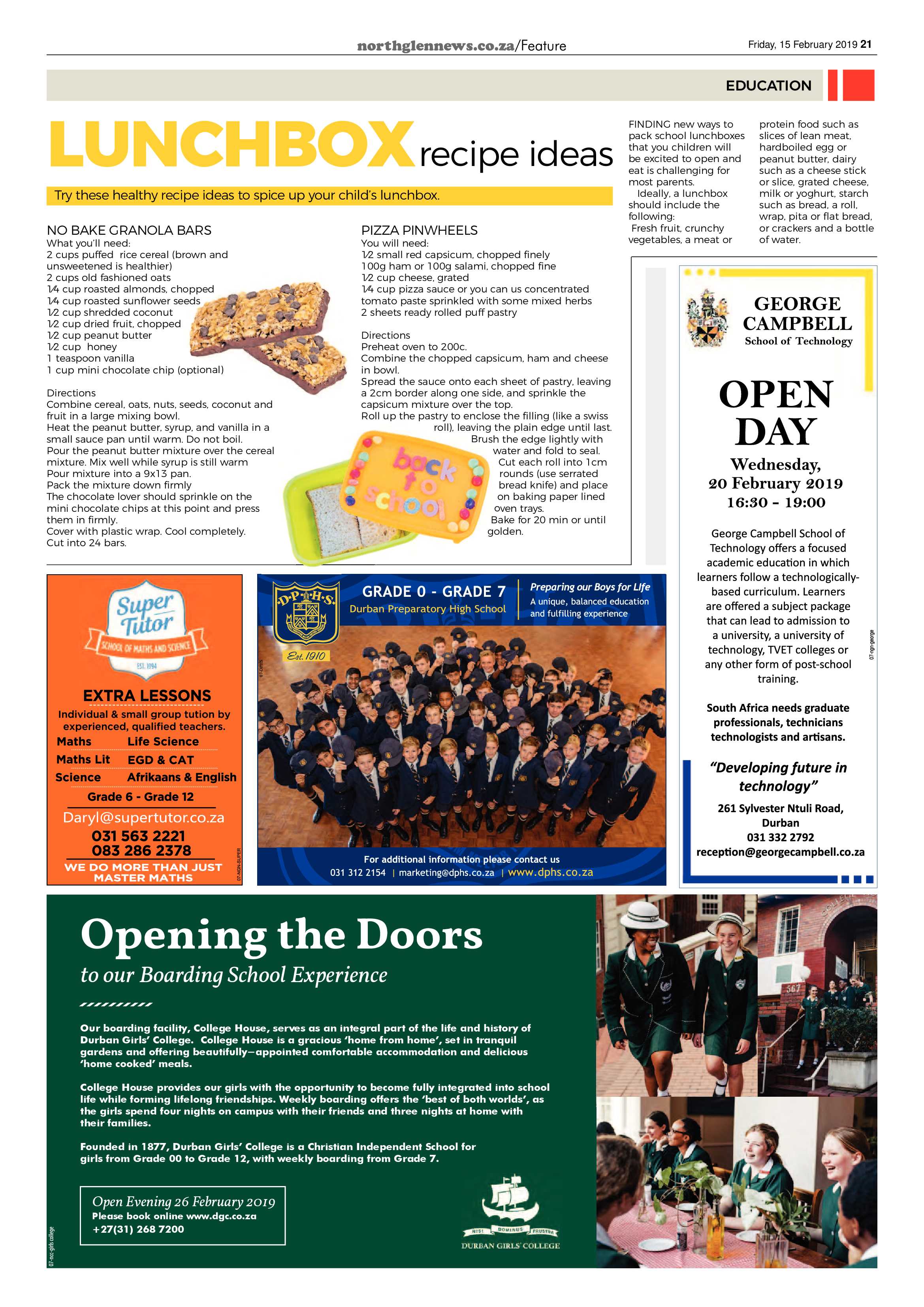 Northglen News 15 February 2019 page 21