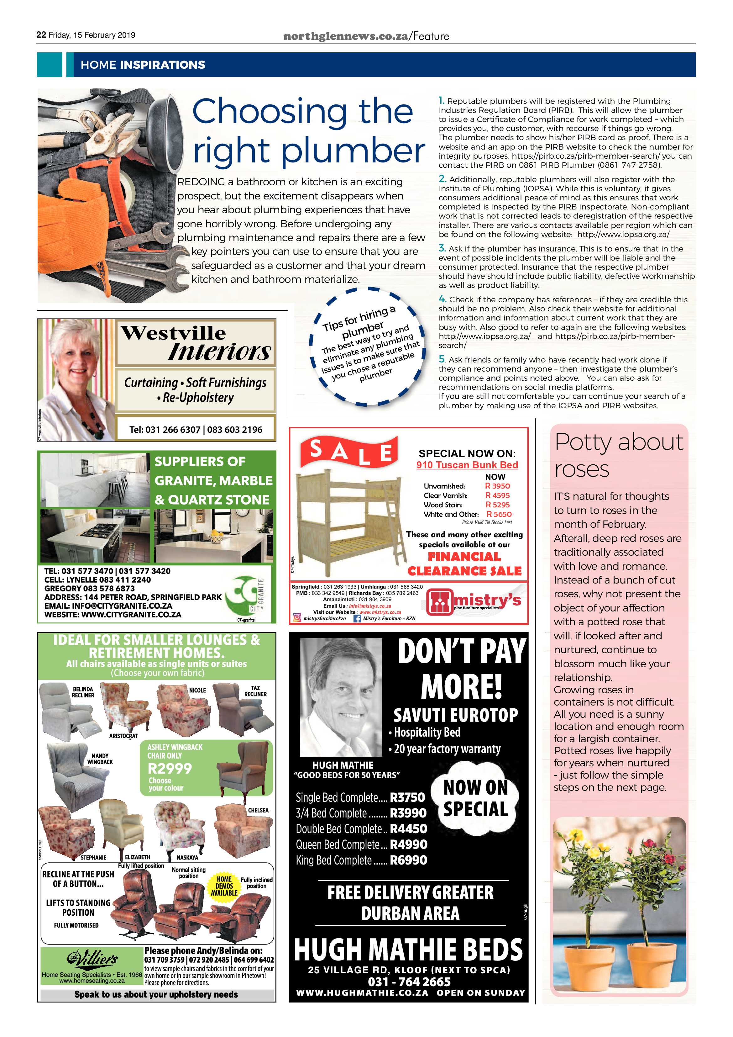 Northglen News 15 February 2019 page 22