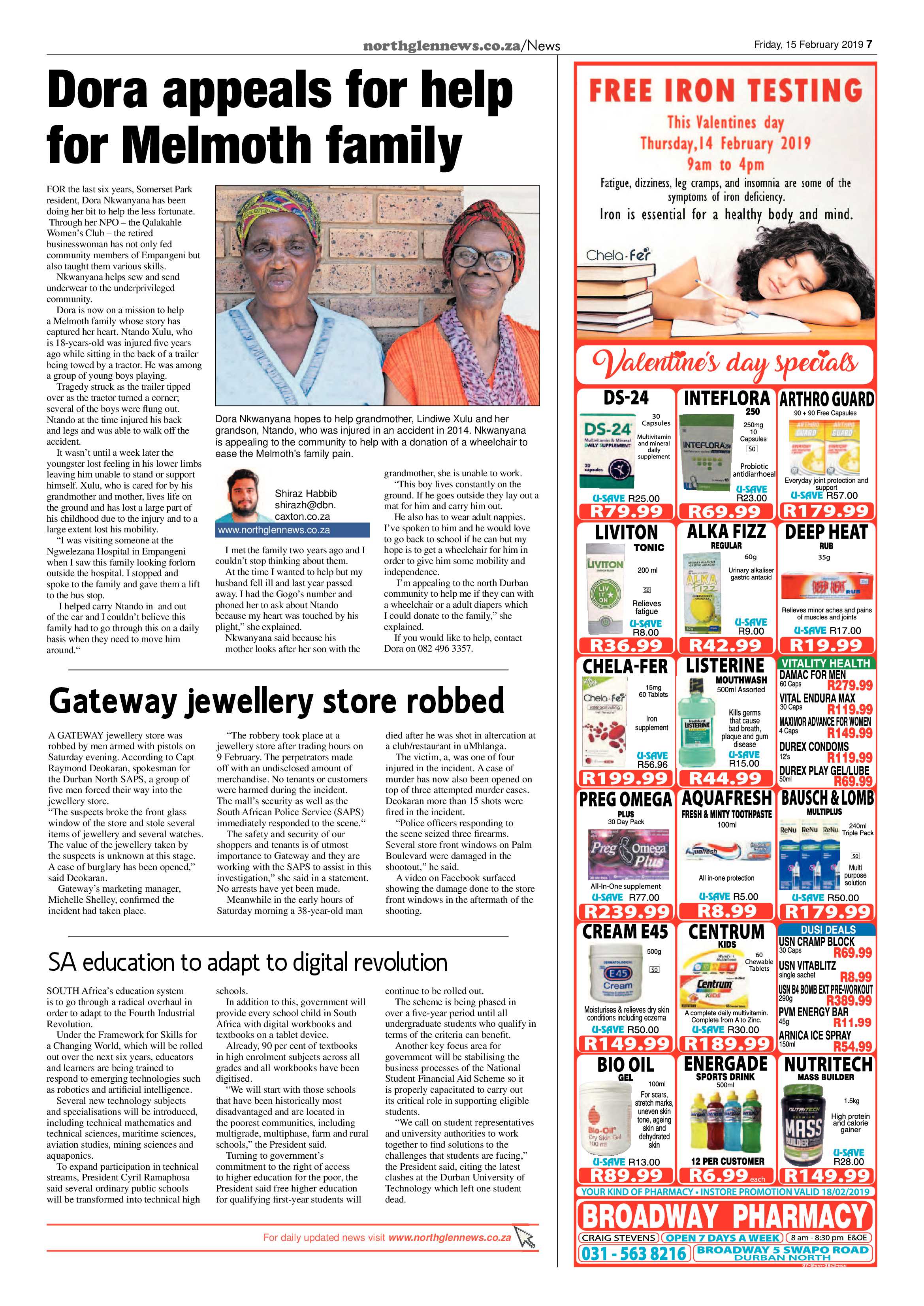 Northglen News 15 February 2019 page 7