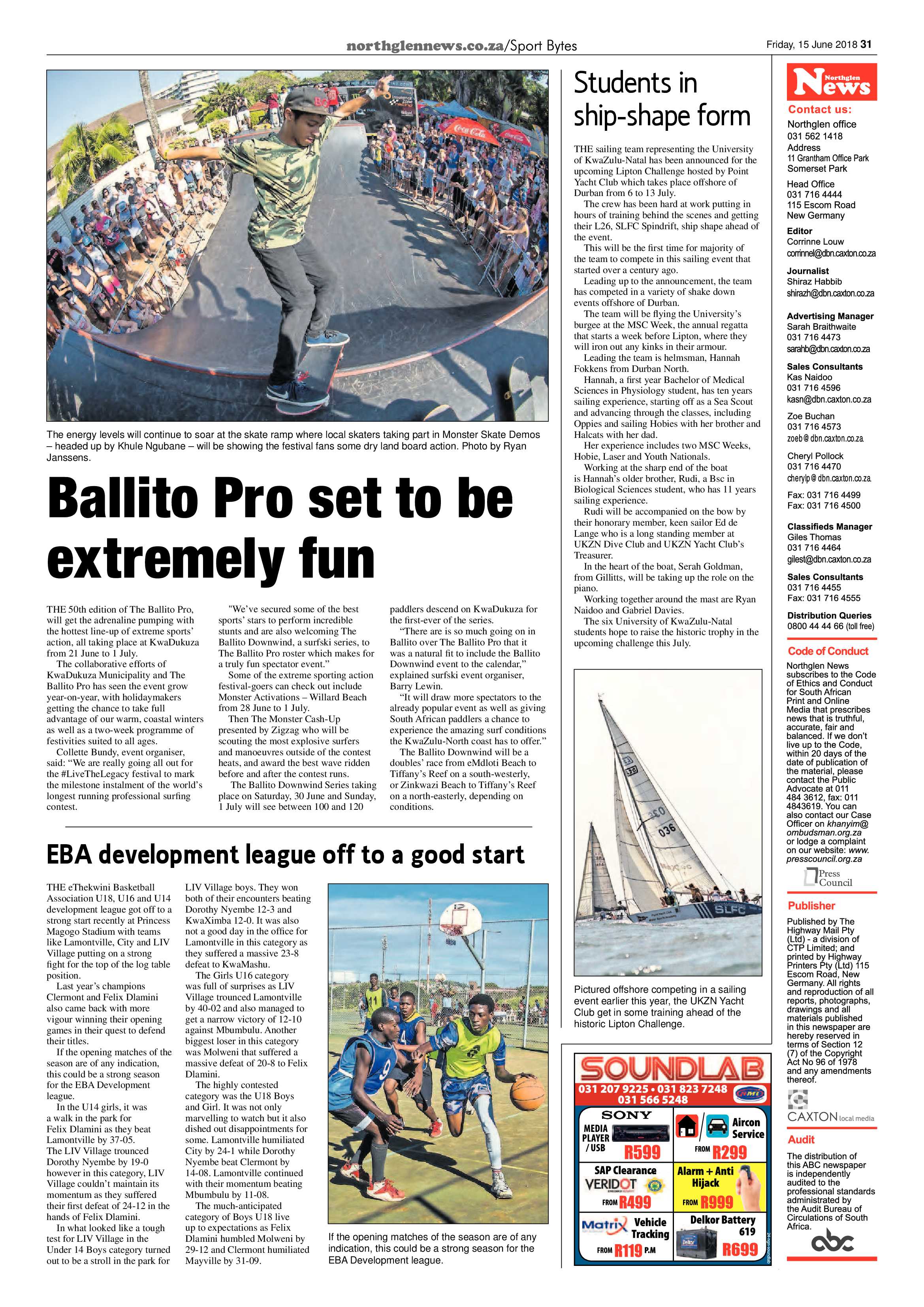 Northglen News 15 June 2018 page 23