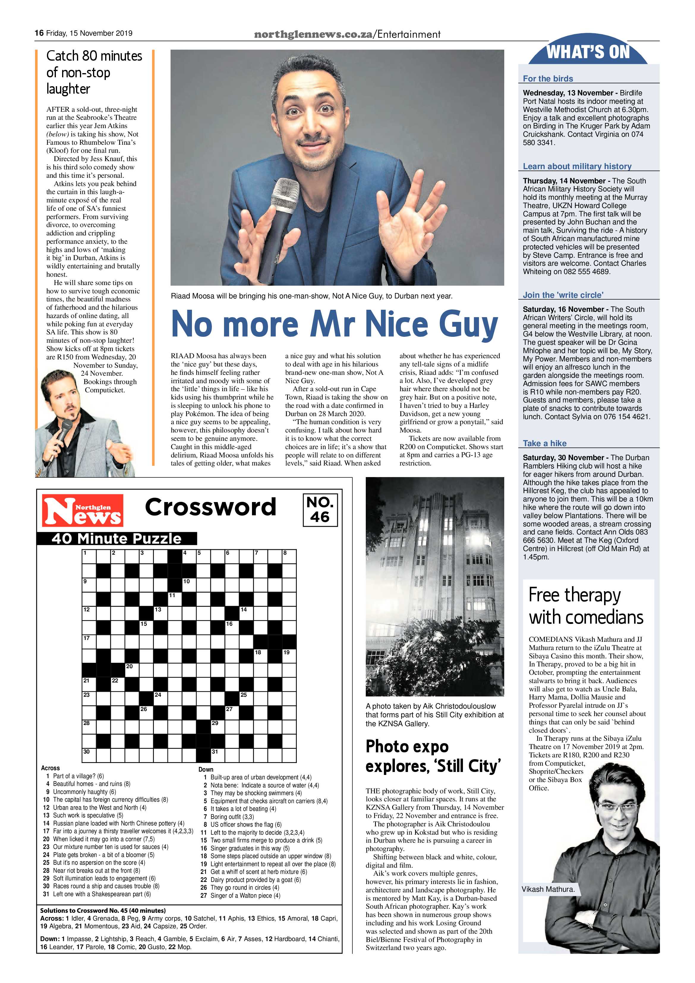 Northglen News 15 November 2019 page 16