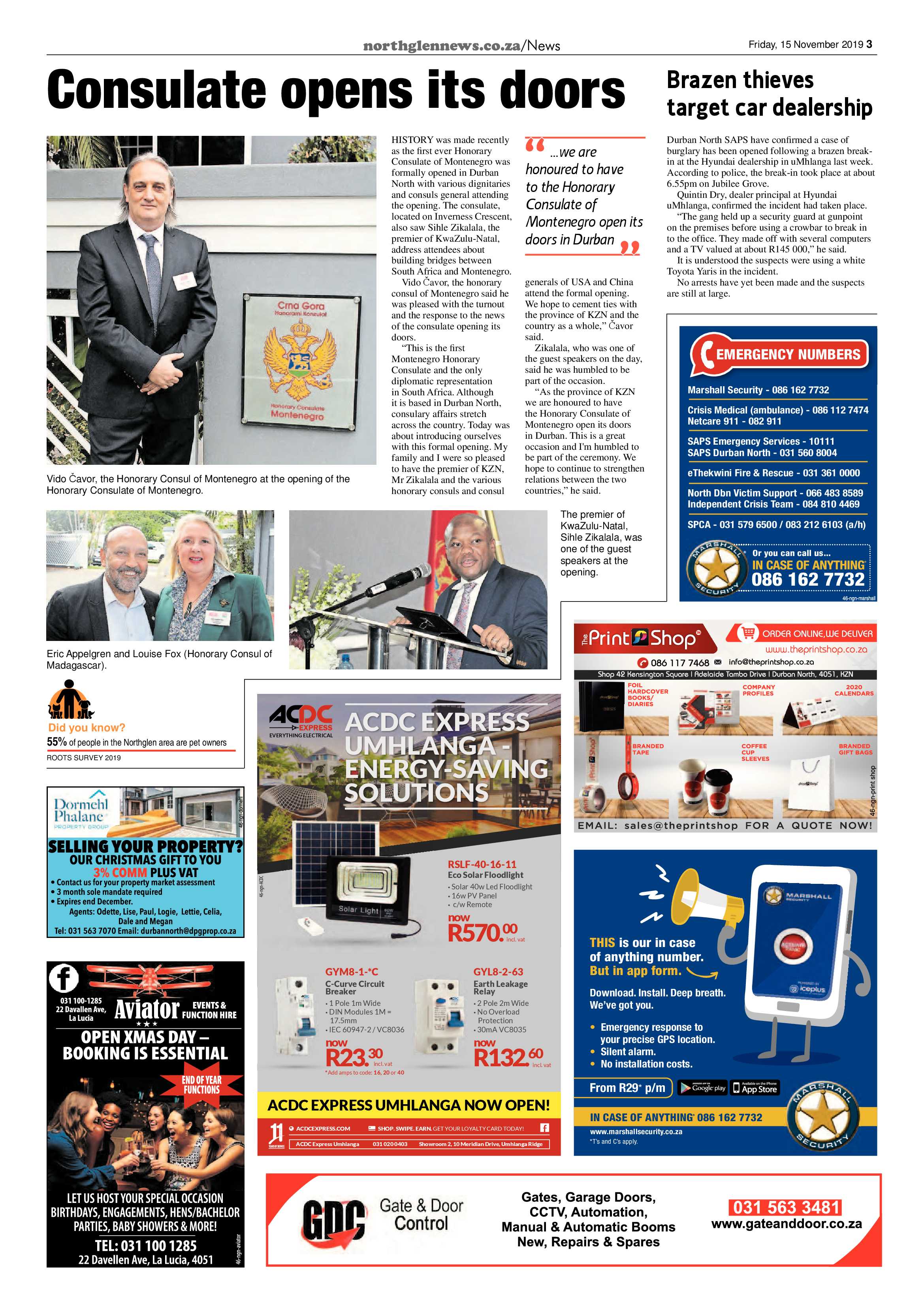 Northglen News 15 November 2019 page 3