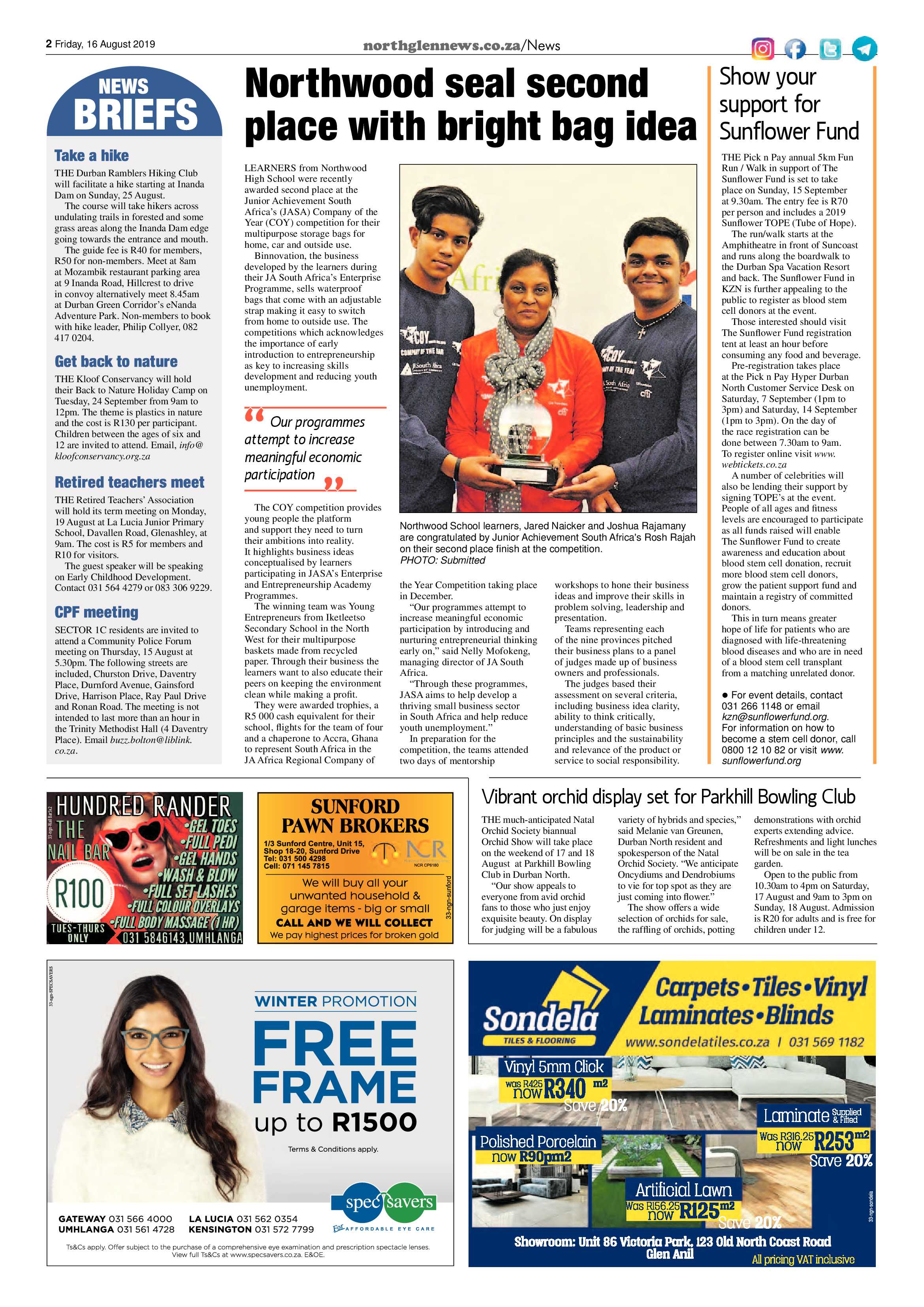Northglen News 16 August 2019 page 2