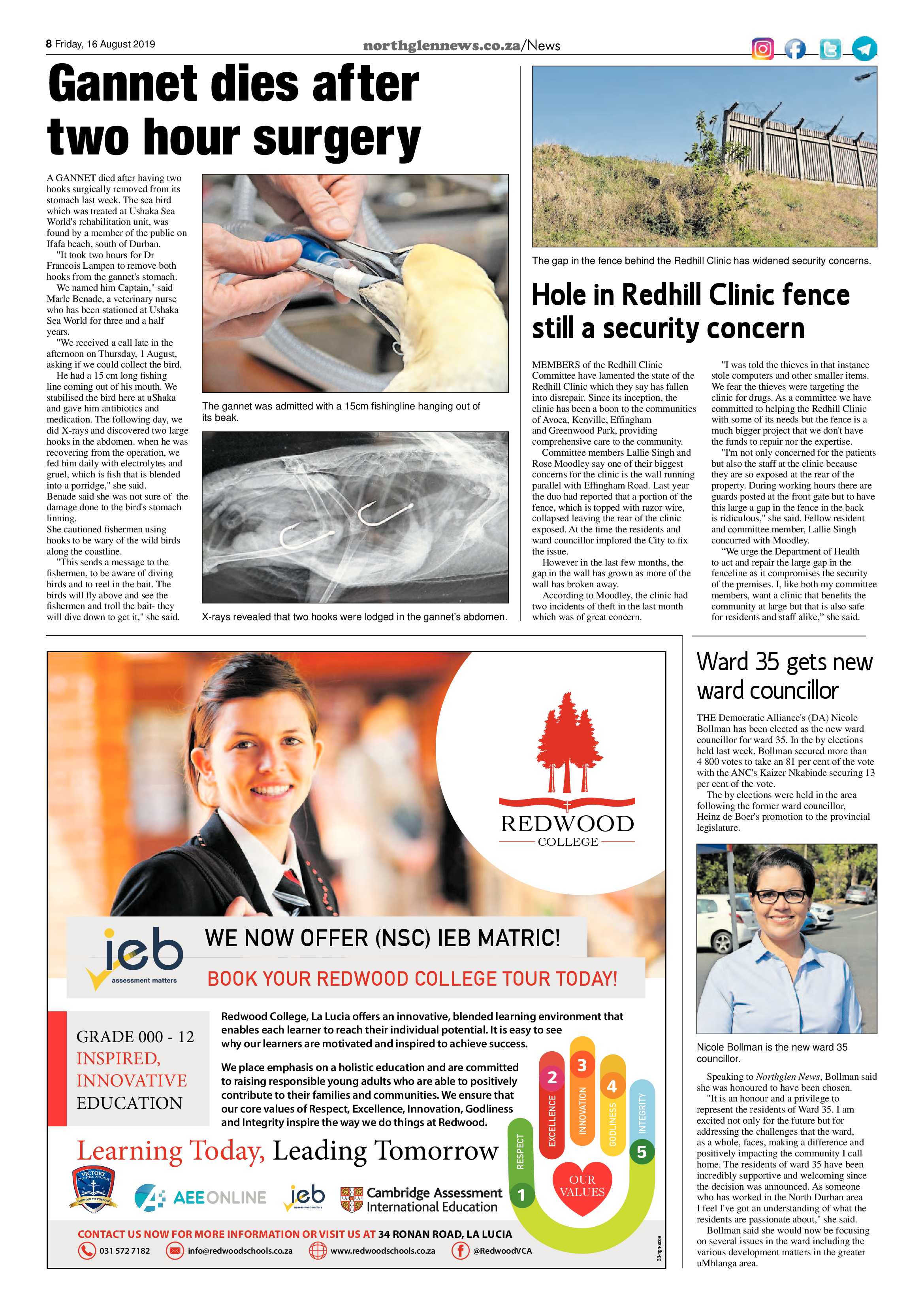 Northglen News 16 August 2019 page 8