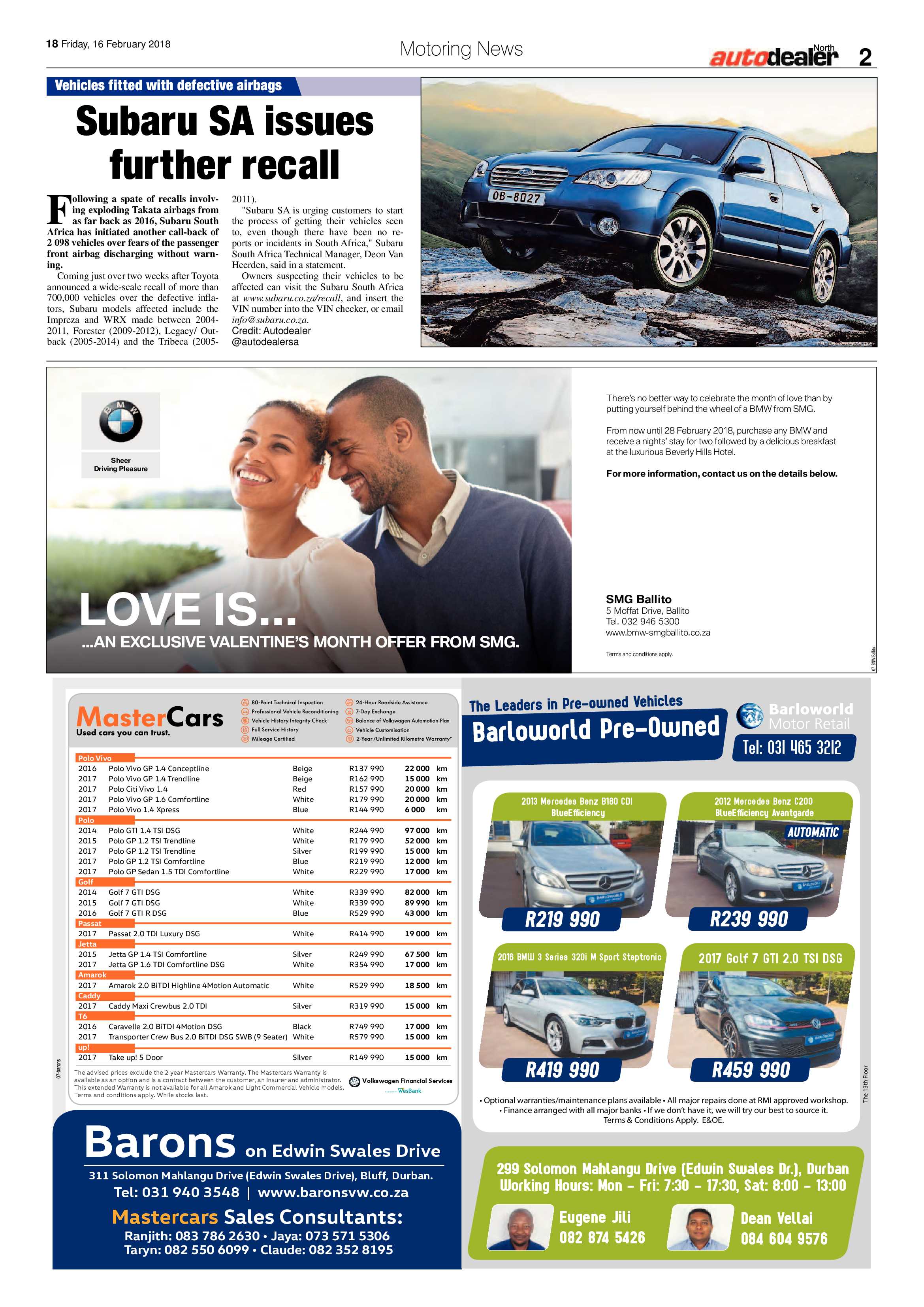 Northglen News 16 February 2018 page 18