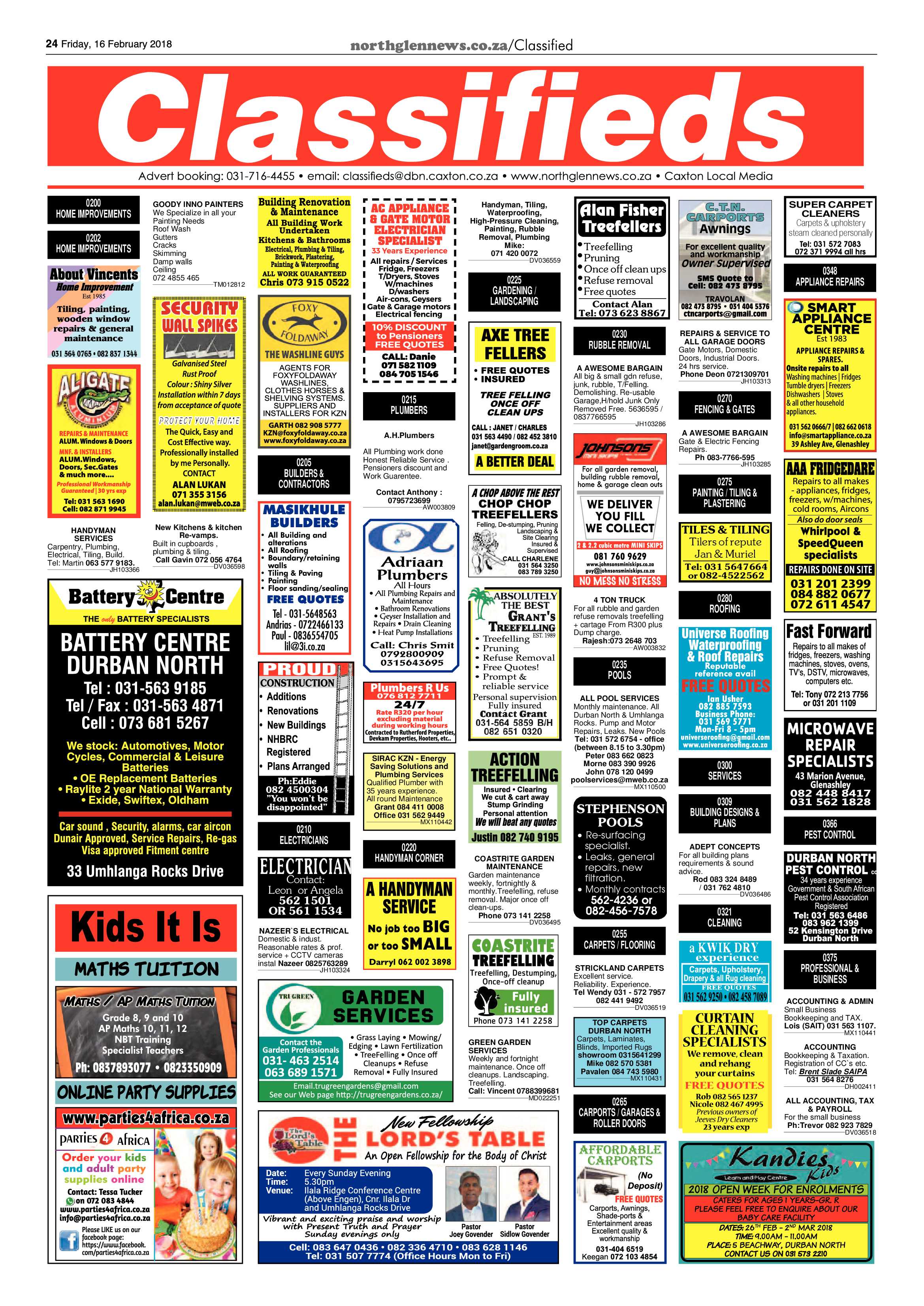 Northglen News 16 February 2018 page 24