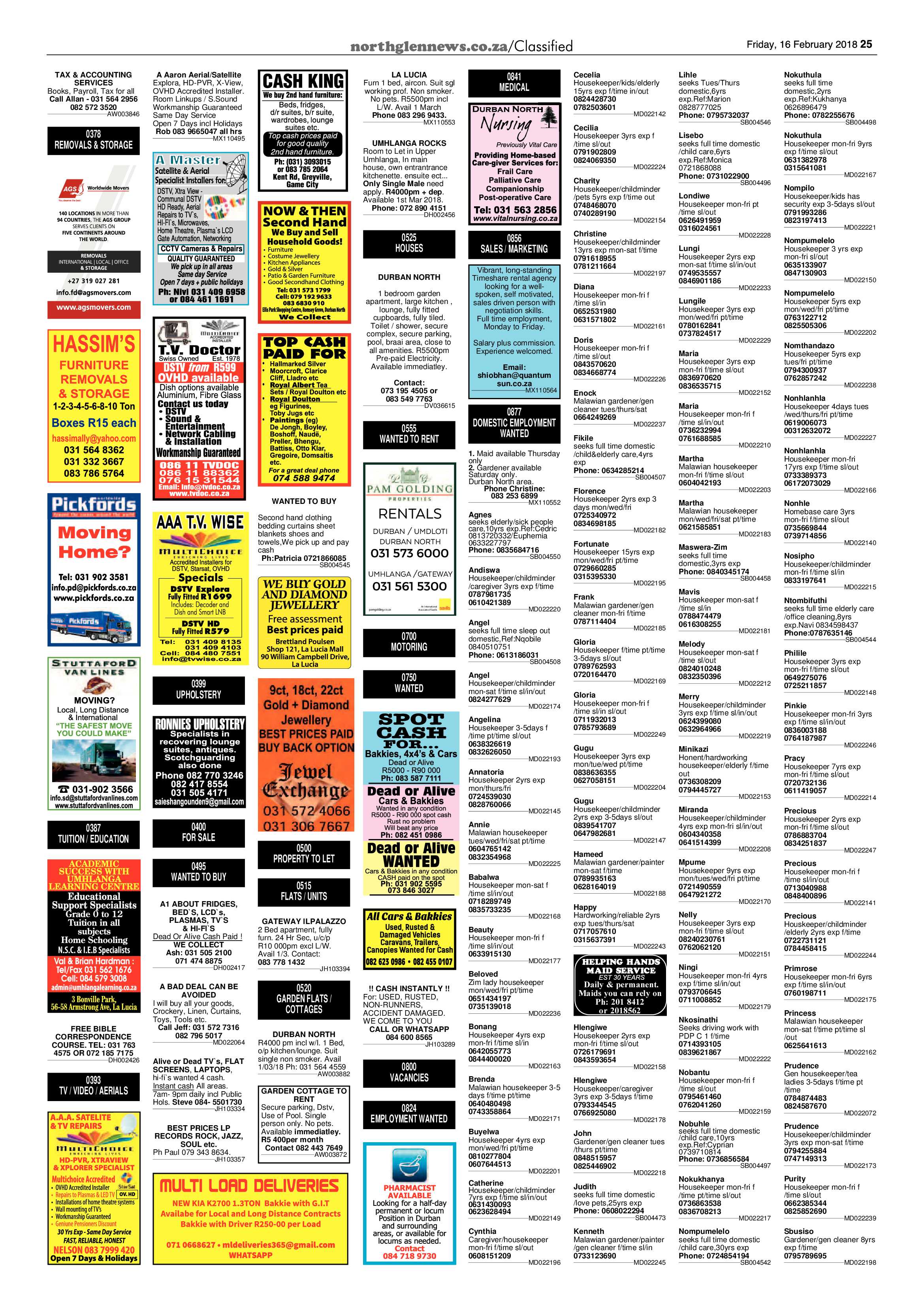 Northglen News 16 February 2018 page 25