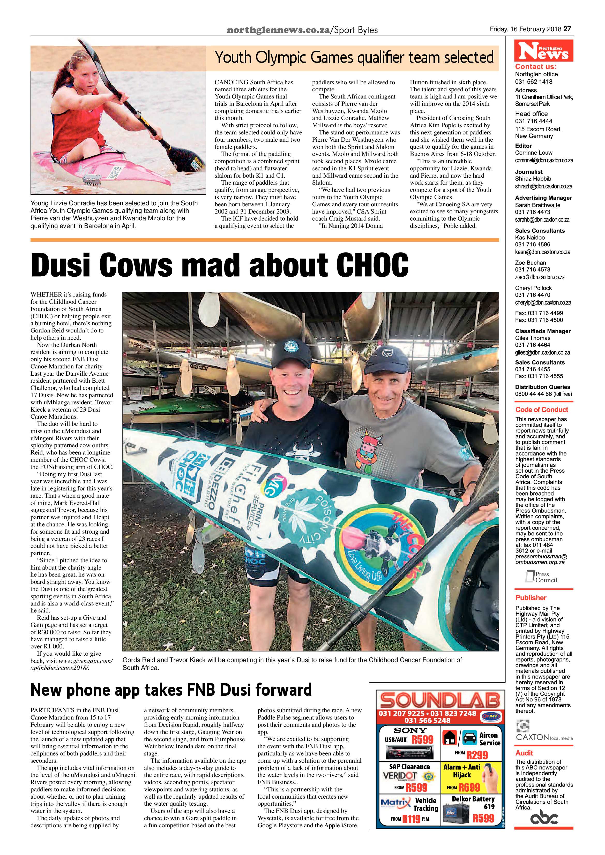Northglen News 16 February 2018 page 27