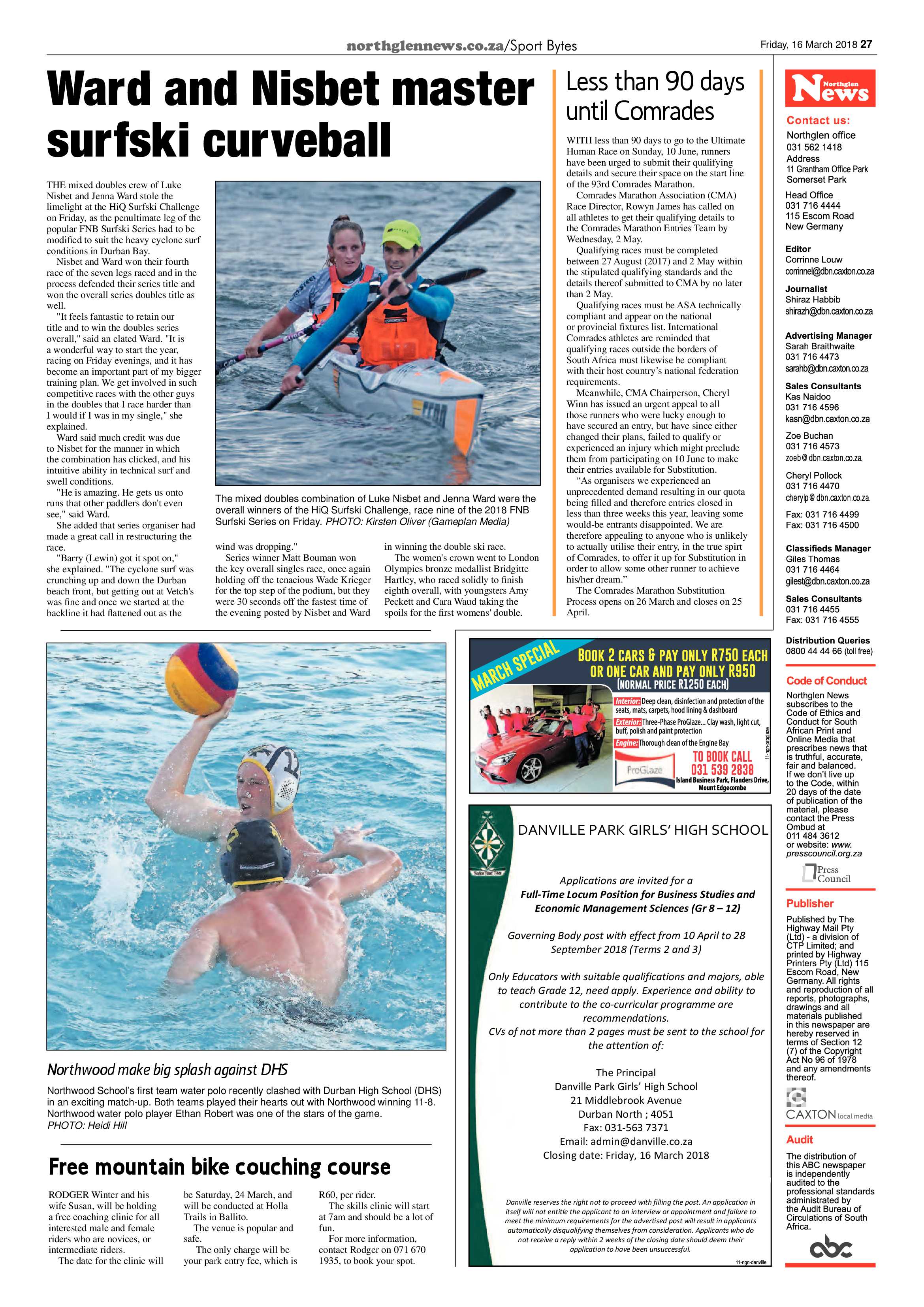 Northglen News 16 March 2018 page 27