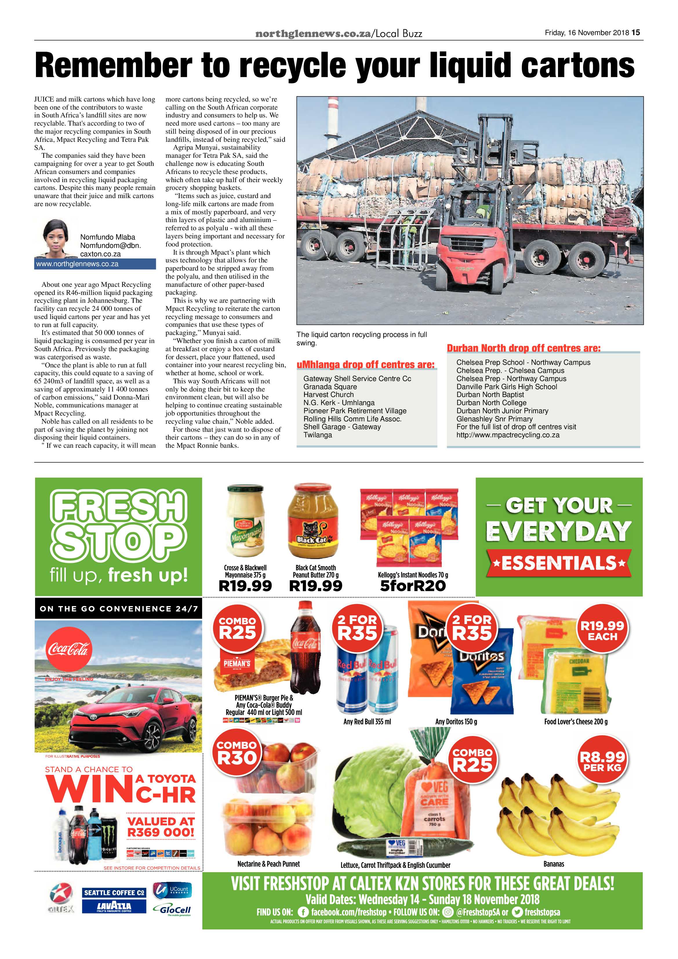 Northglen News 16 November 2018 page 15