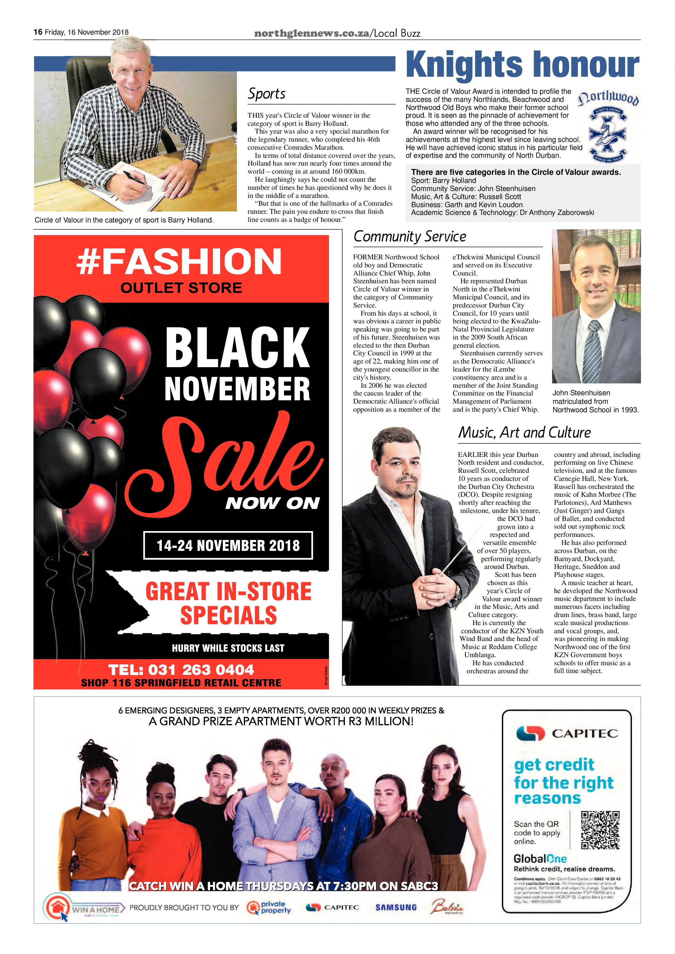 Northglen News 16 November 2018 page 16