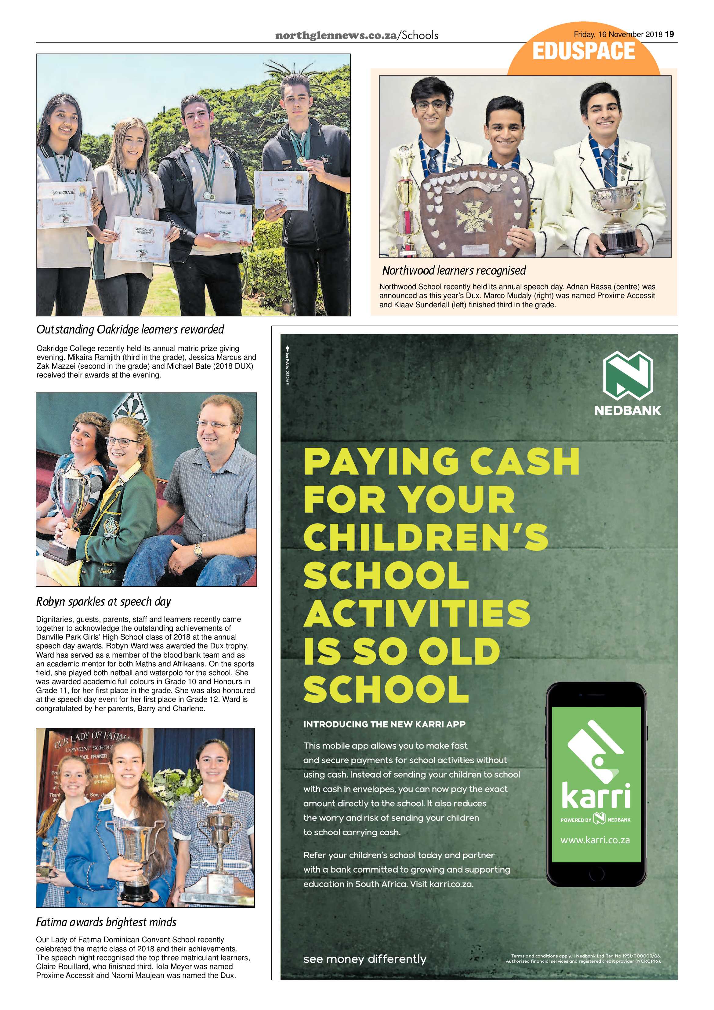 Northglen News 16 November 2018 page 19