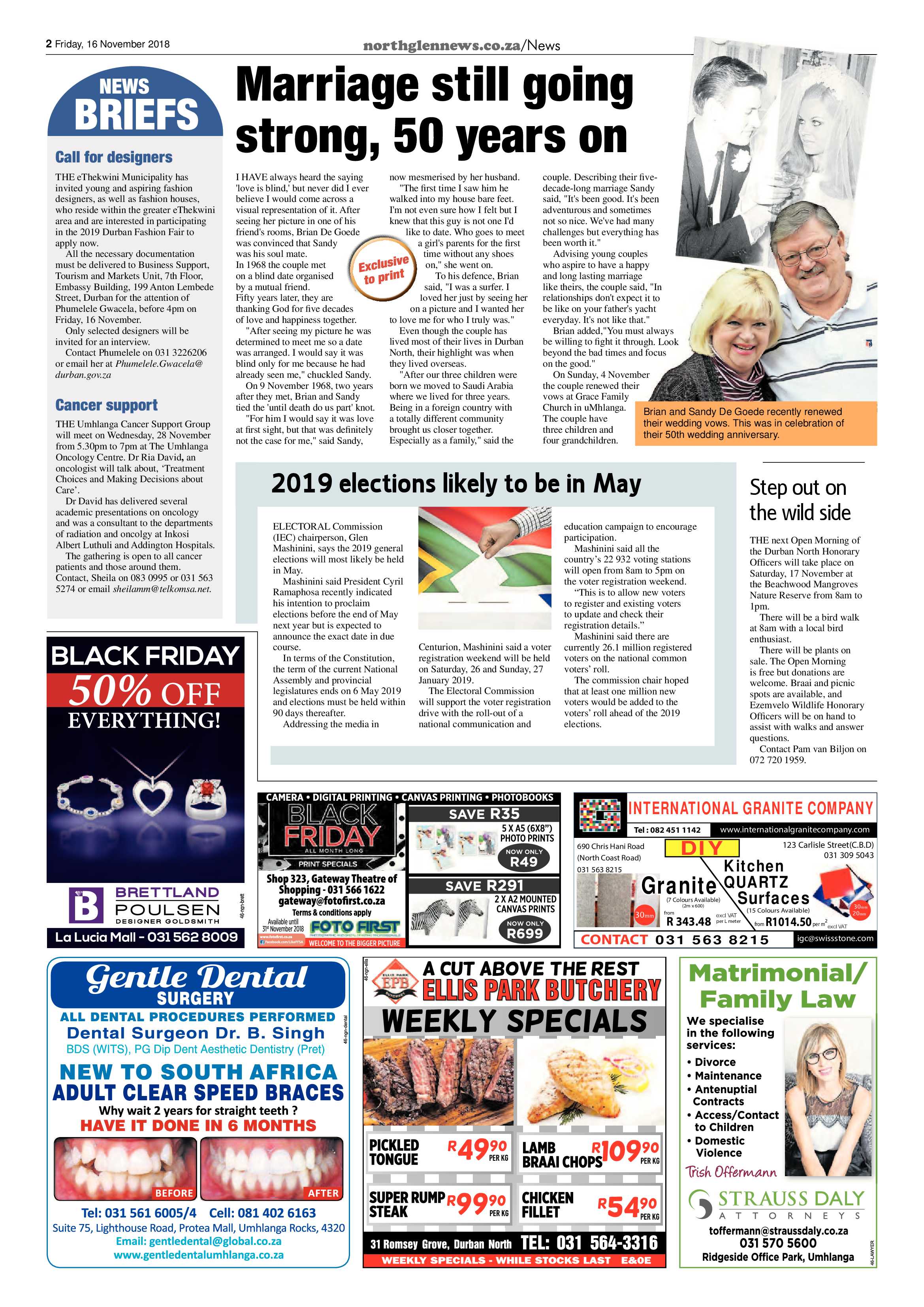 Northglen News 16 November 2018 page 2