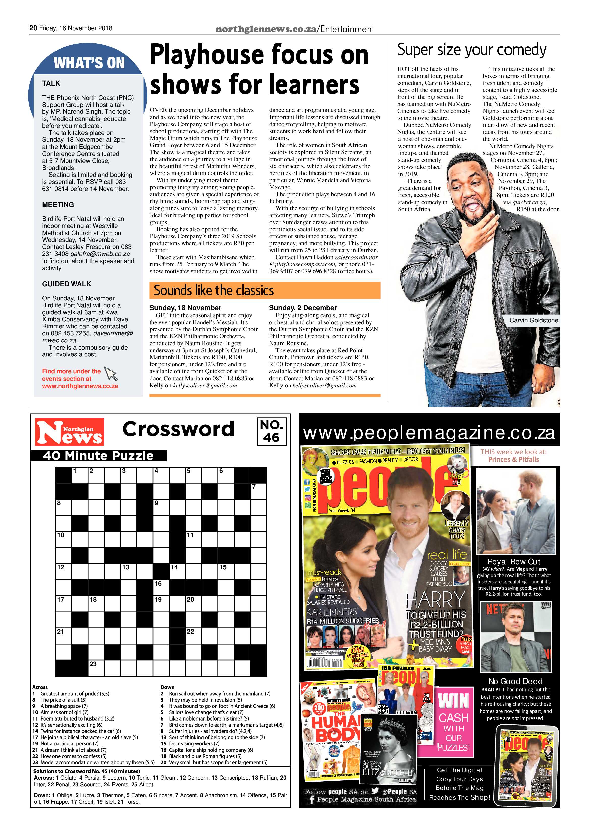 Northglen News 16 November 2018 page 20