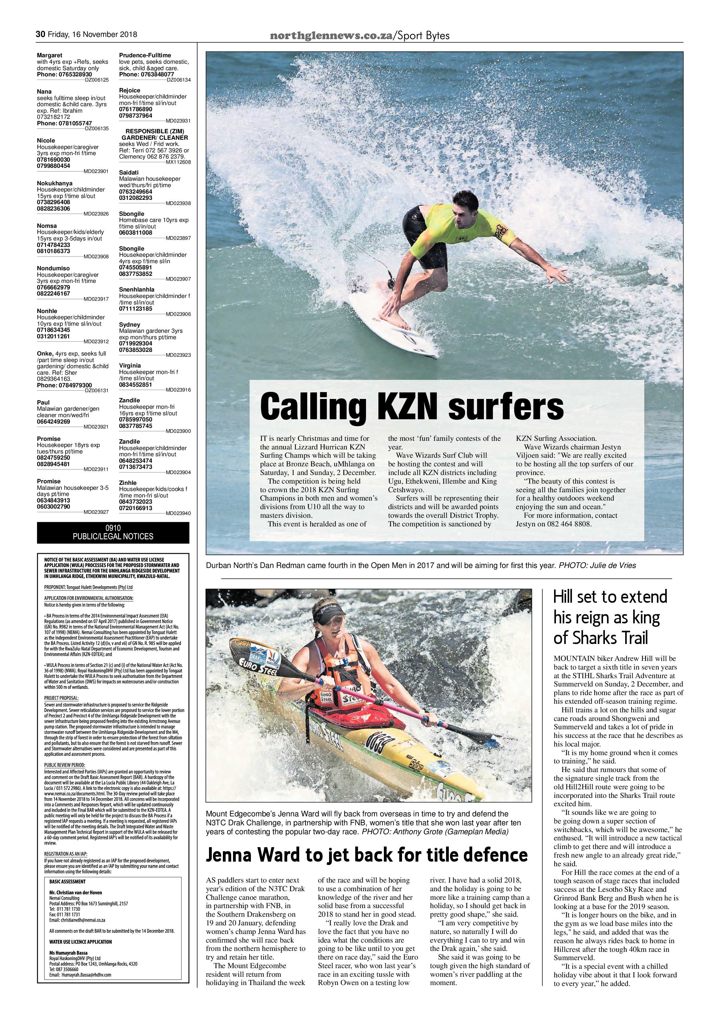 Northglen News 16 November 2018 page 30