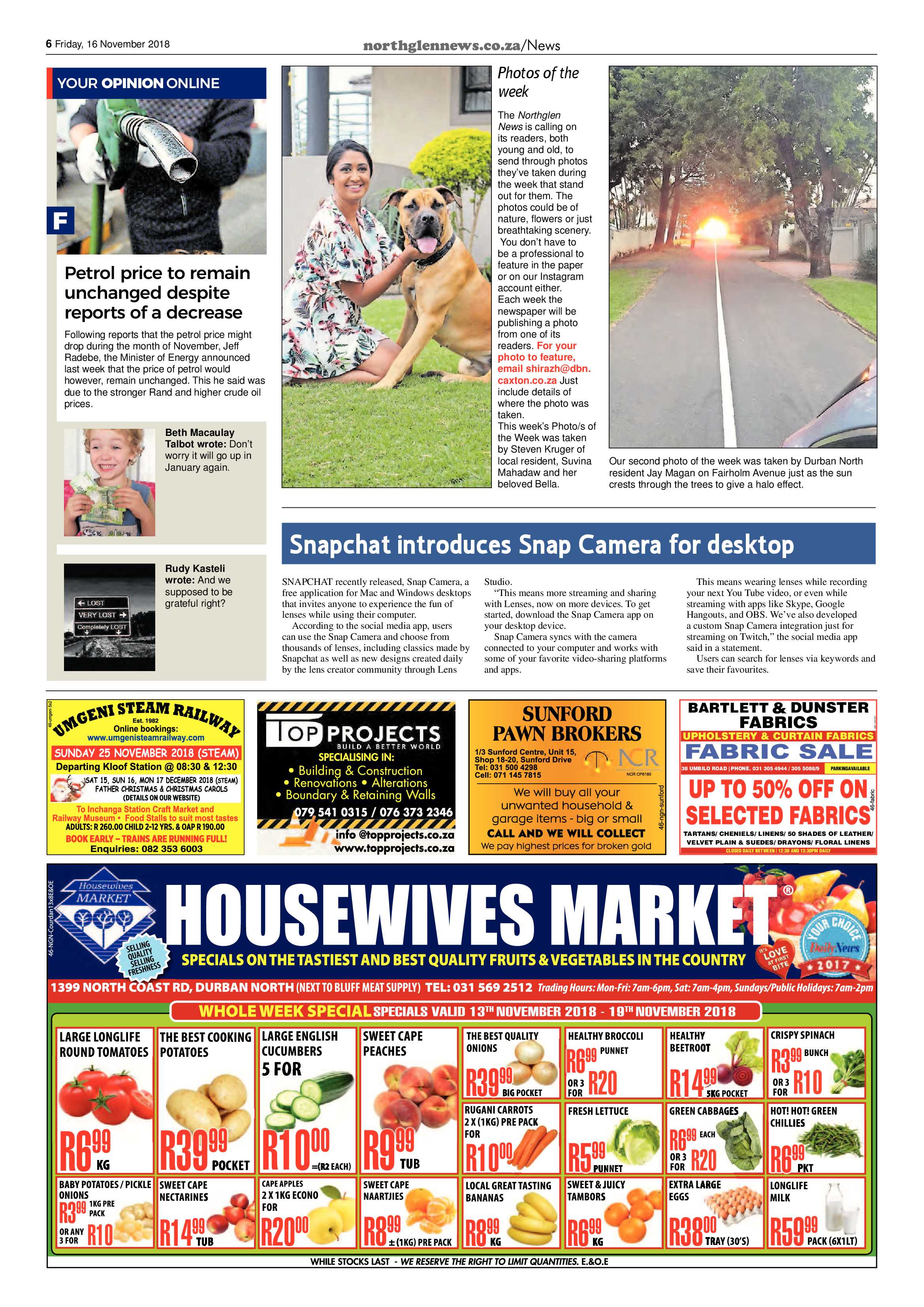 Northglen News 16 November 2018 page 6