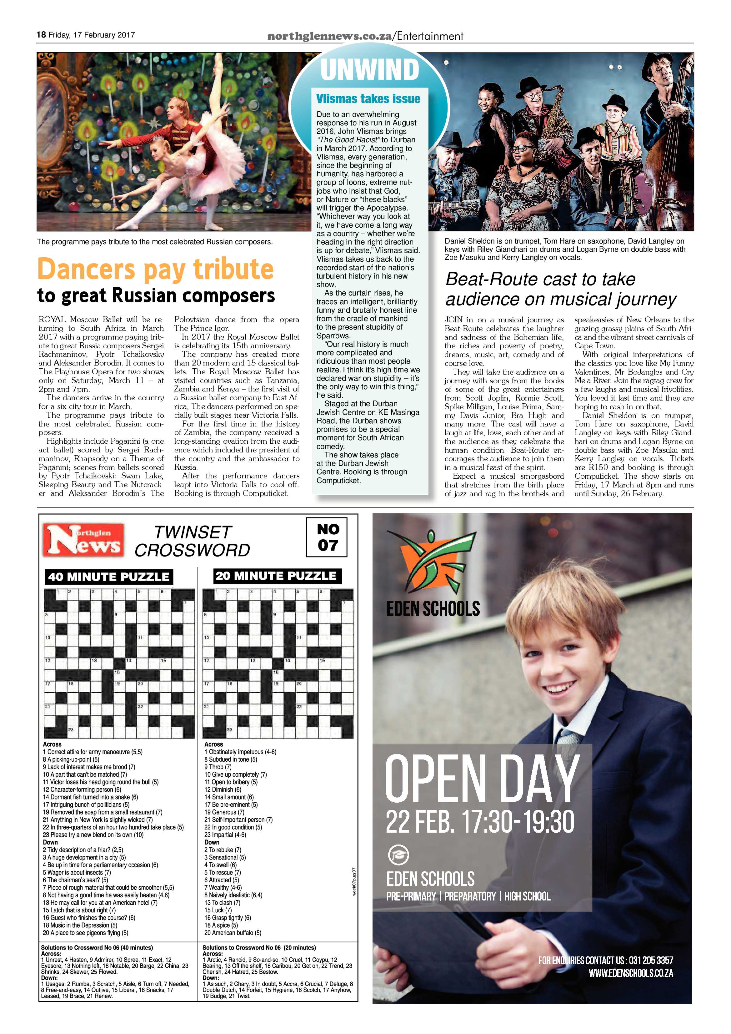 Northglen News 17 February 2017 page 18