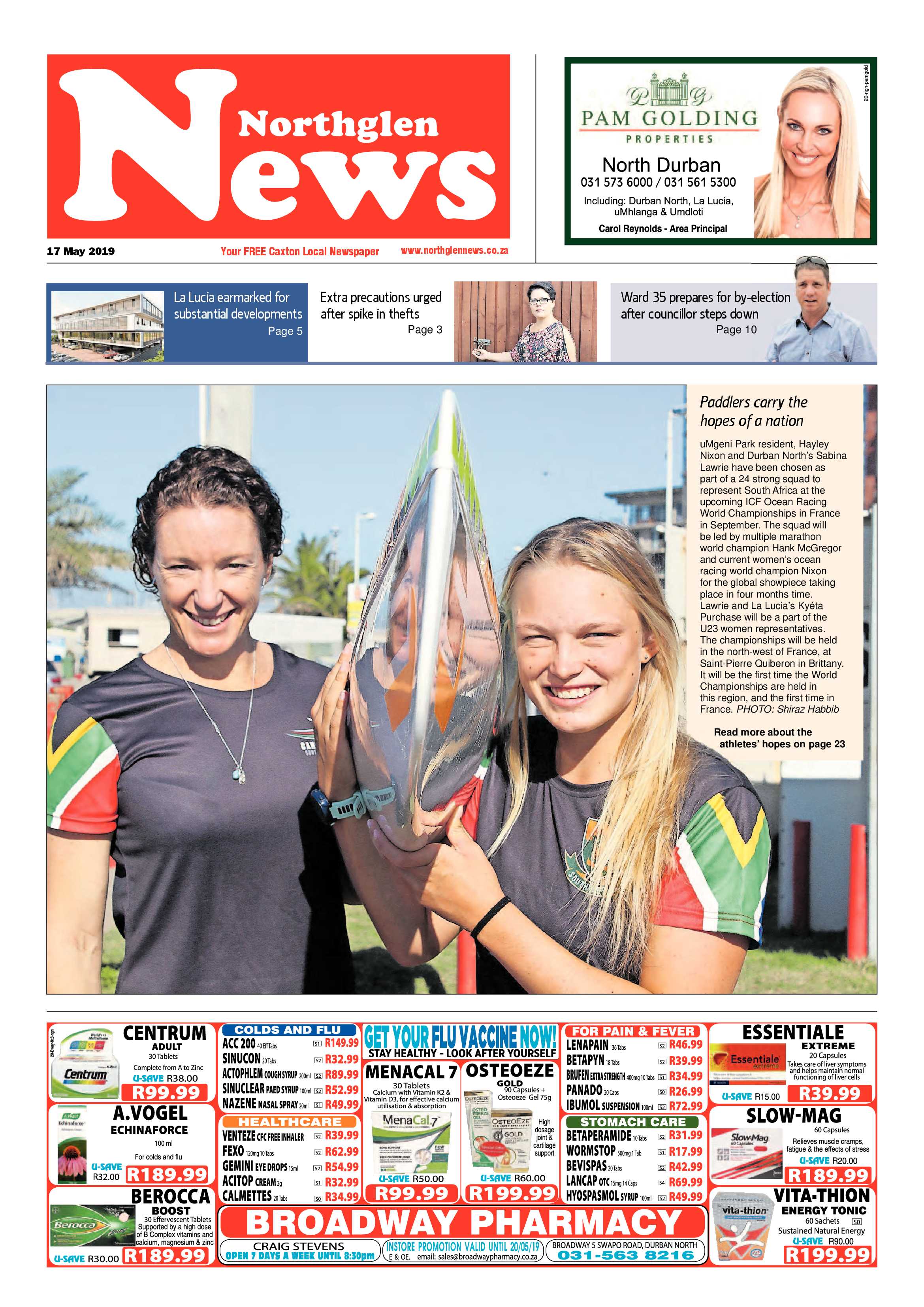 Northglen News 17 May 2019 page 1